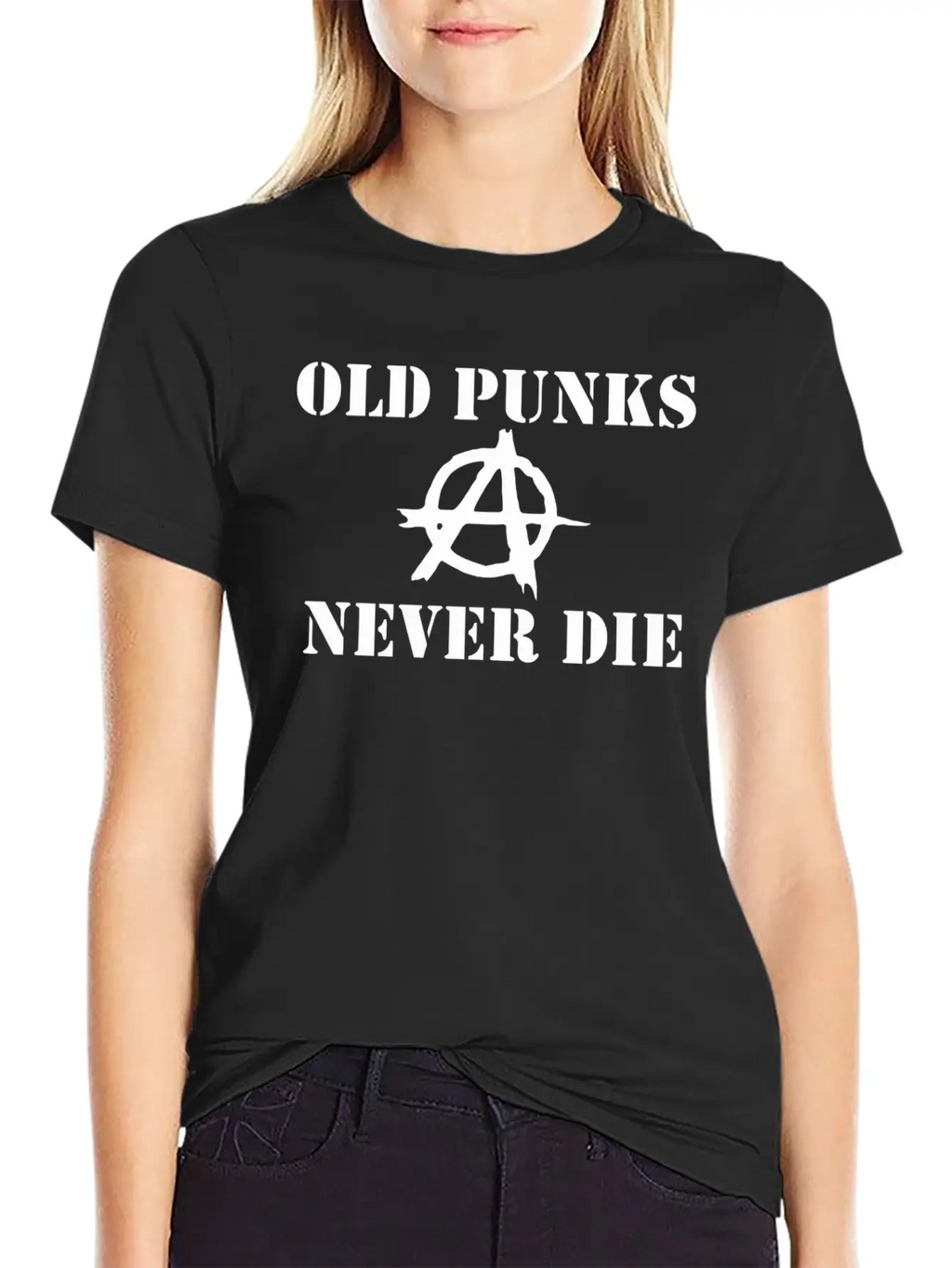 OLD PUNK ROCK Unisex Casual T-Shirt – Clean Design For Daily Comfort