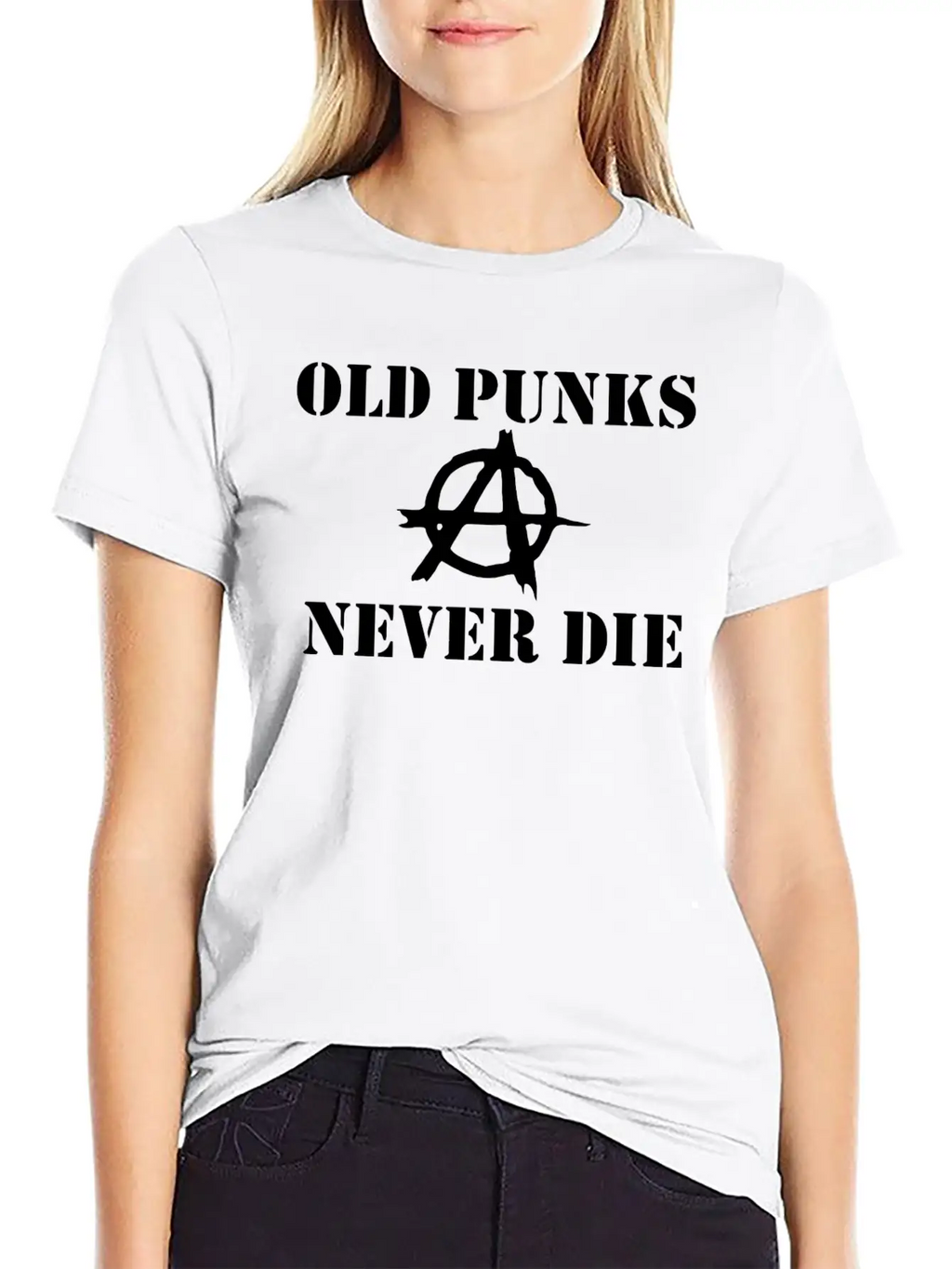 OLD PUNK ROCK Unisex Casual T-Shirt – Clean Design For Daily Comfort