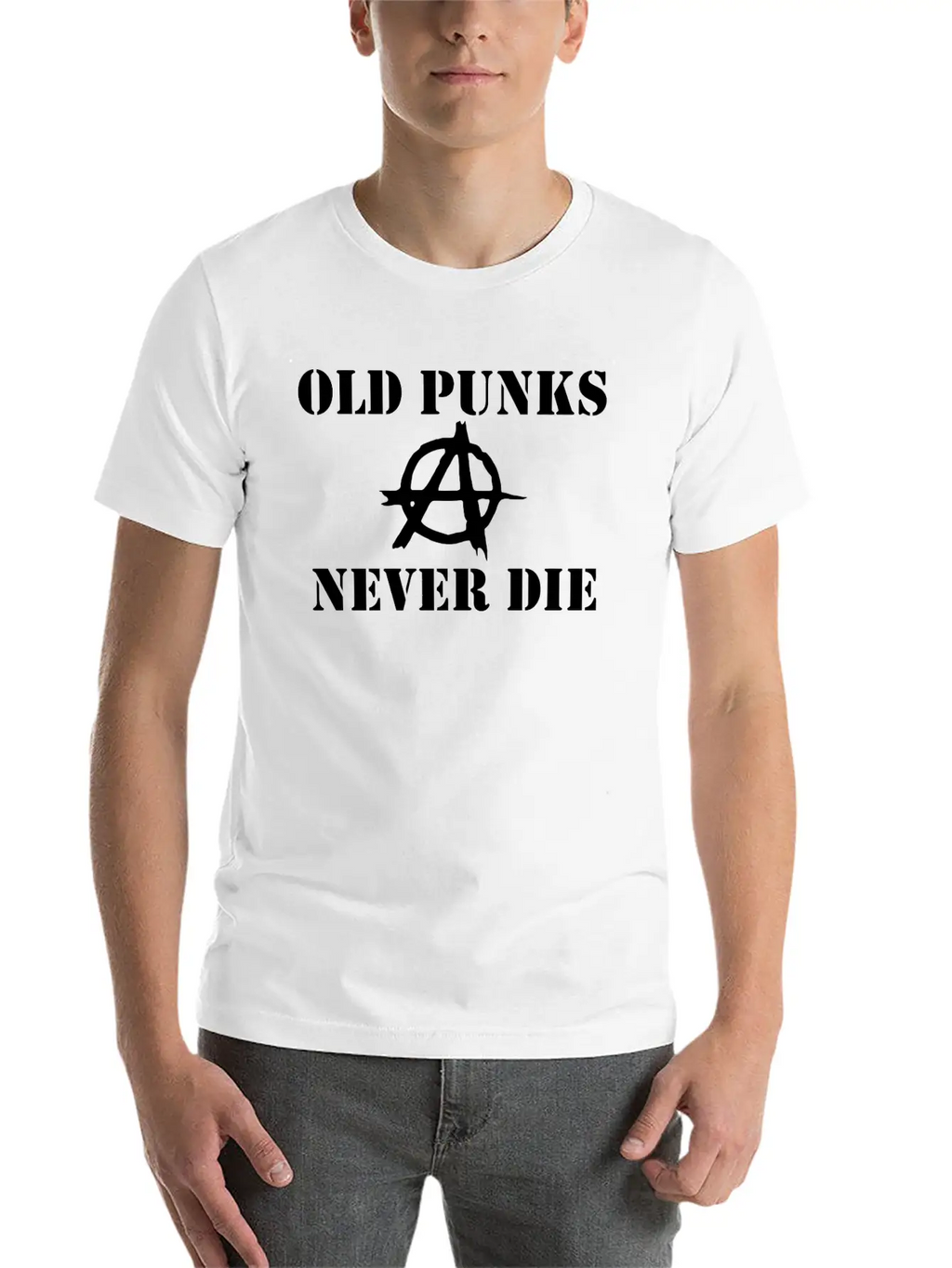 OLD PUNK ROCK Unisex Casual T-Shirt – Clean Design For Daily Comfort