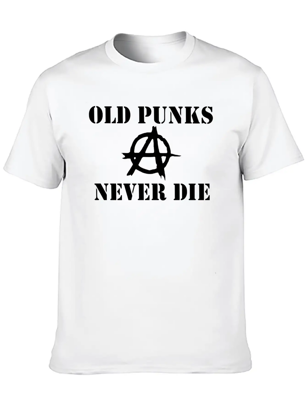 OLD PUNK ROCK Unisex Casual T-Shirt – Clean Design For Daily Comfort