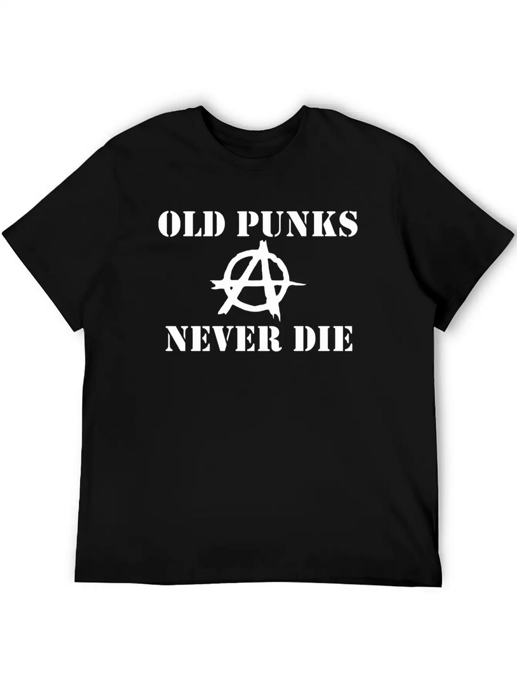 OLD PUNK ROCK Unisex Casual T-Shirt – Clean Design For Daily Comfort