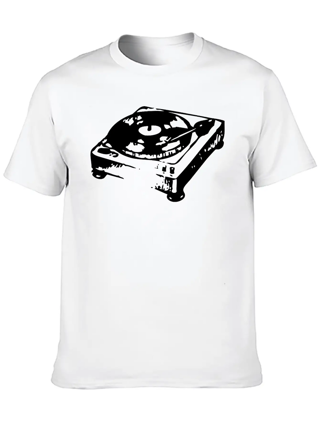 Old Record Player Unisex Casual T-Shirt – Clean Design For Daily Comfort