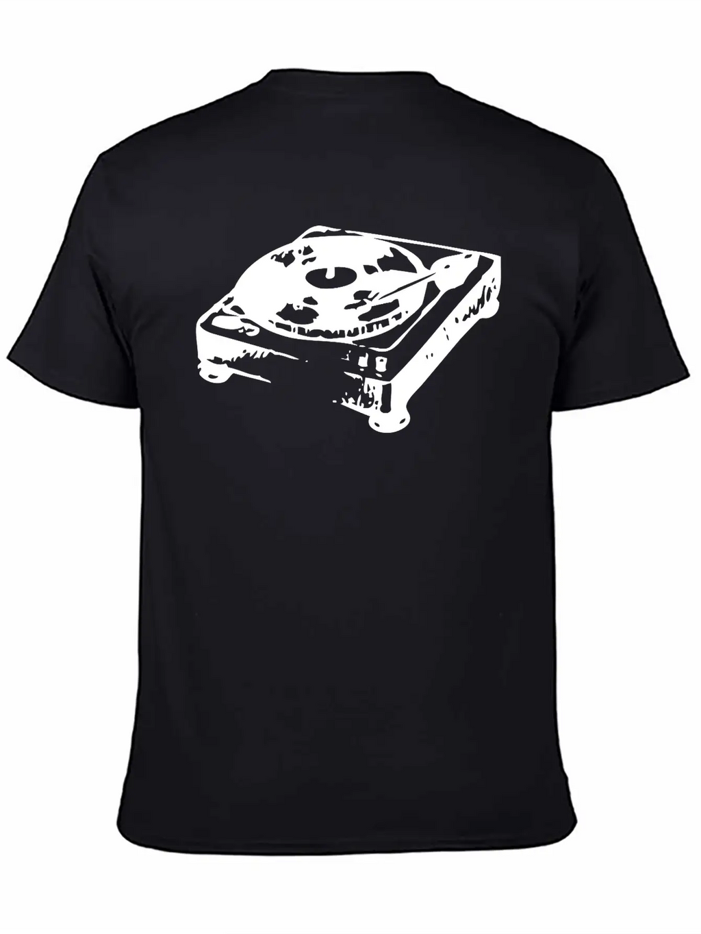 Old Record Player Unisex Casual T-Shirt – Clean Design For Daily Comfort