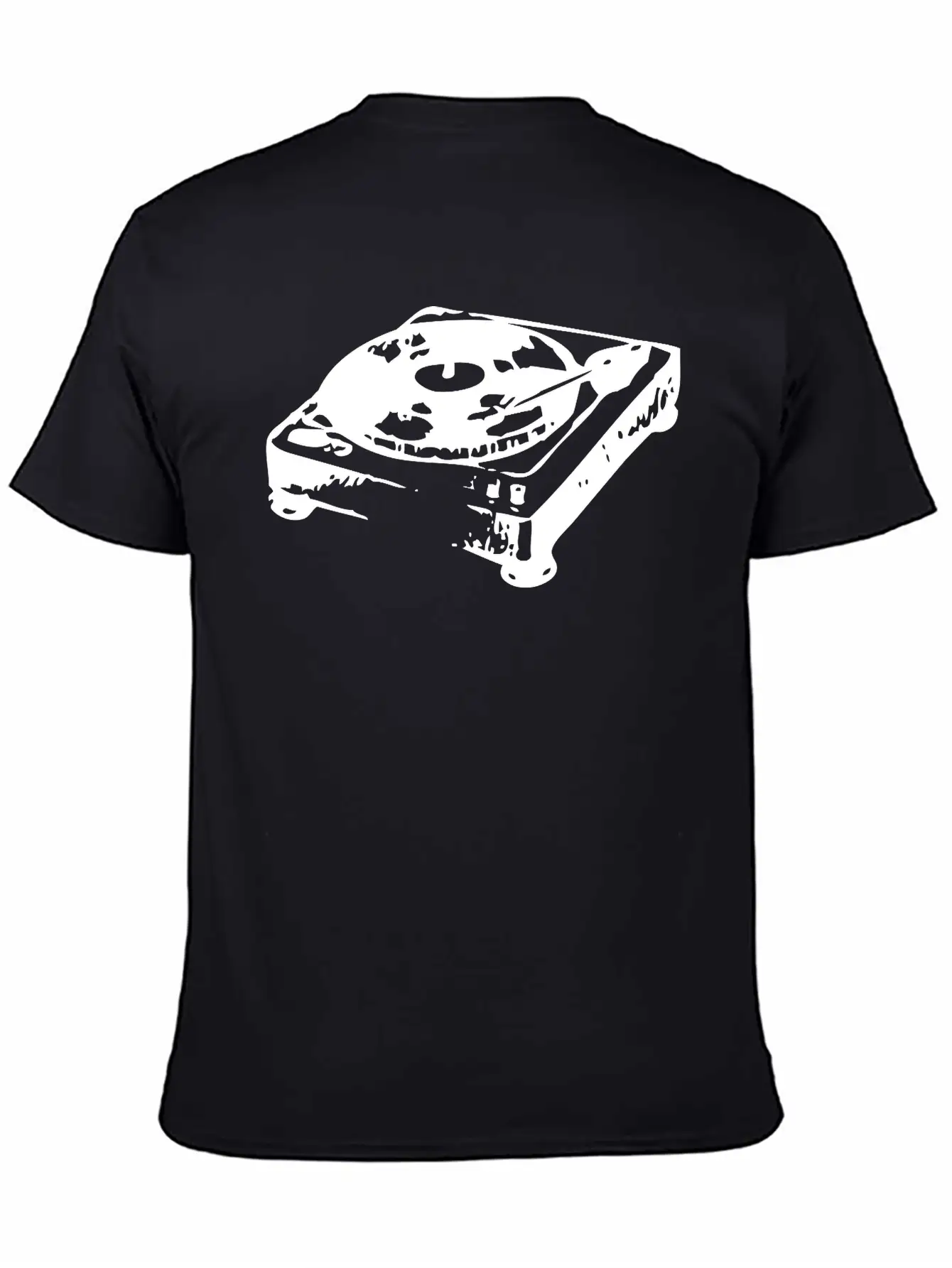 Old Record Player Unisex Casual T-Shirt – Clean Design For Daily Comfort