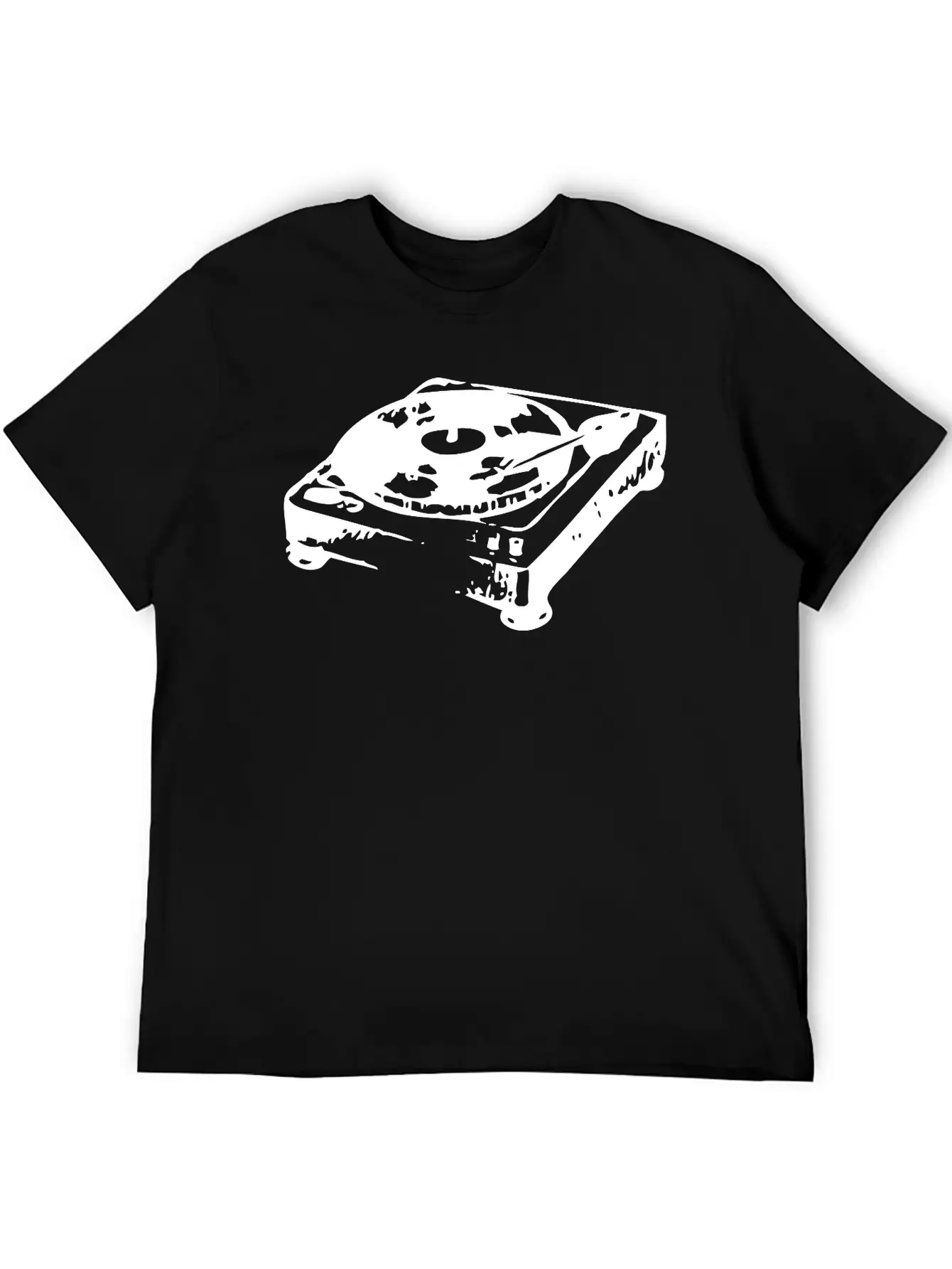 Old Record Player Unisex Casual T-Shirt – Clean Design For Daily Comfort