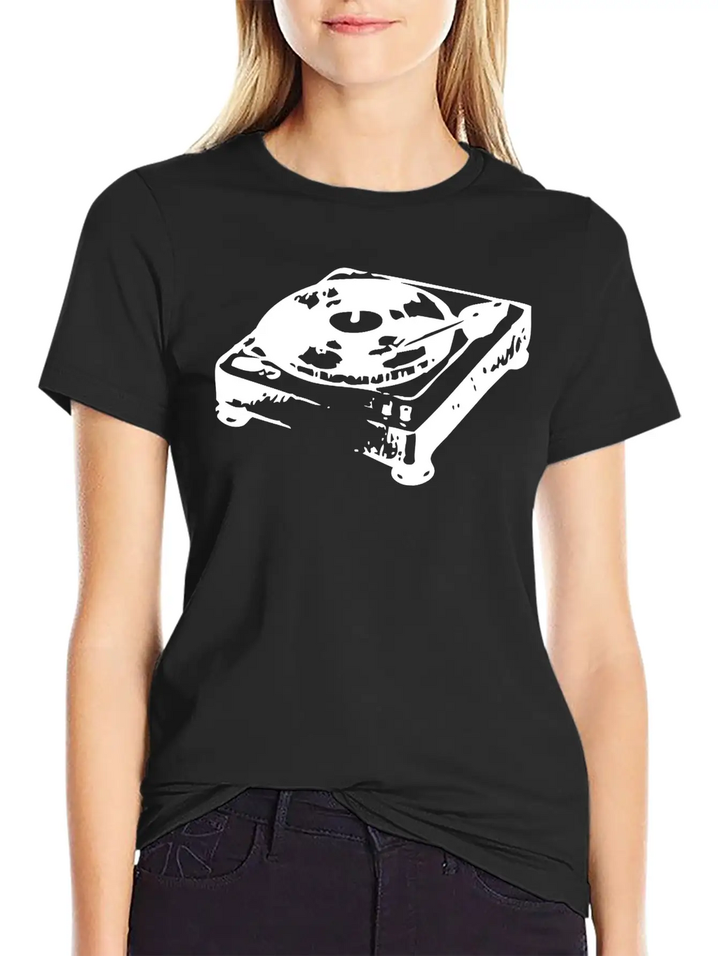 Old Record Player Unisex Casual T-Shirt – Clean Design For Daily Comfort
