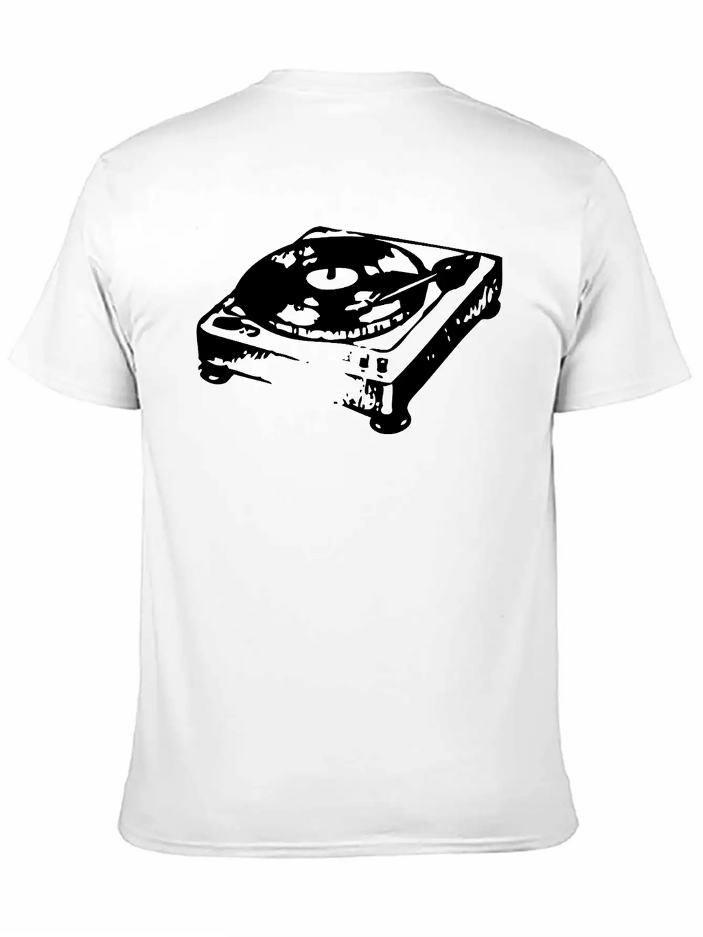 Old Record Player Unisex Casual T-Shirt – Clean Design For Daily Comfort