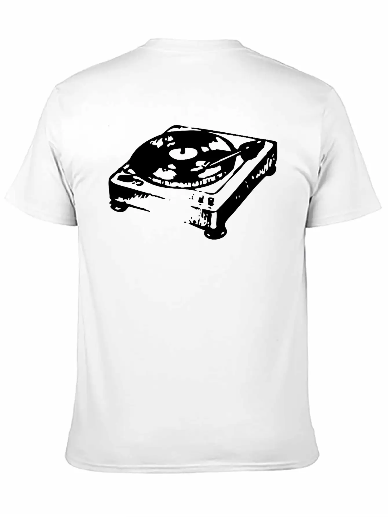 Old Record Player Unisex Casual T-Shirt – Clean Design For Daily Comfort