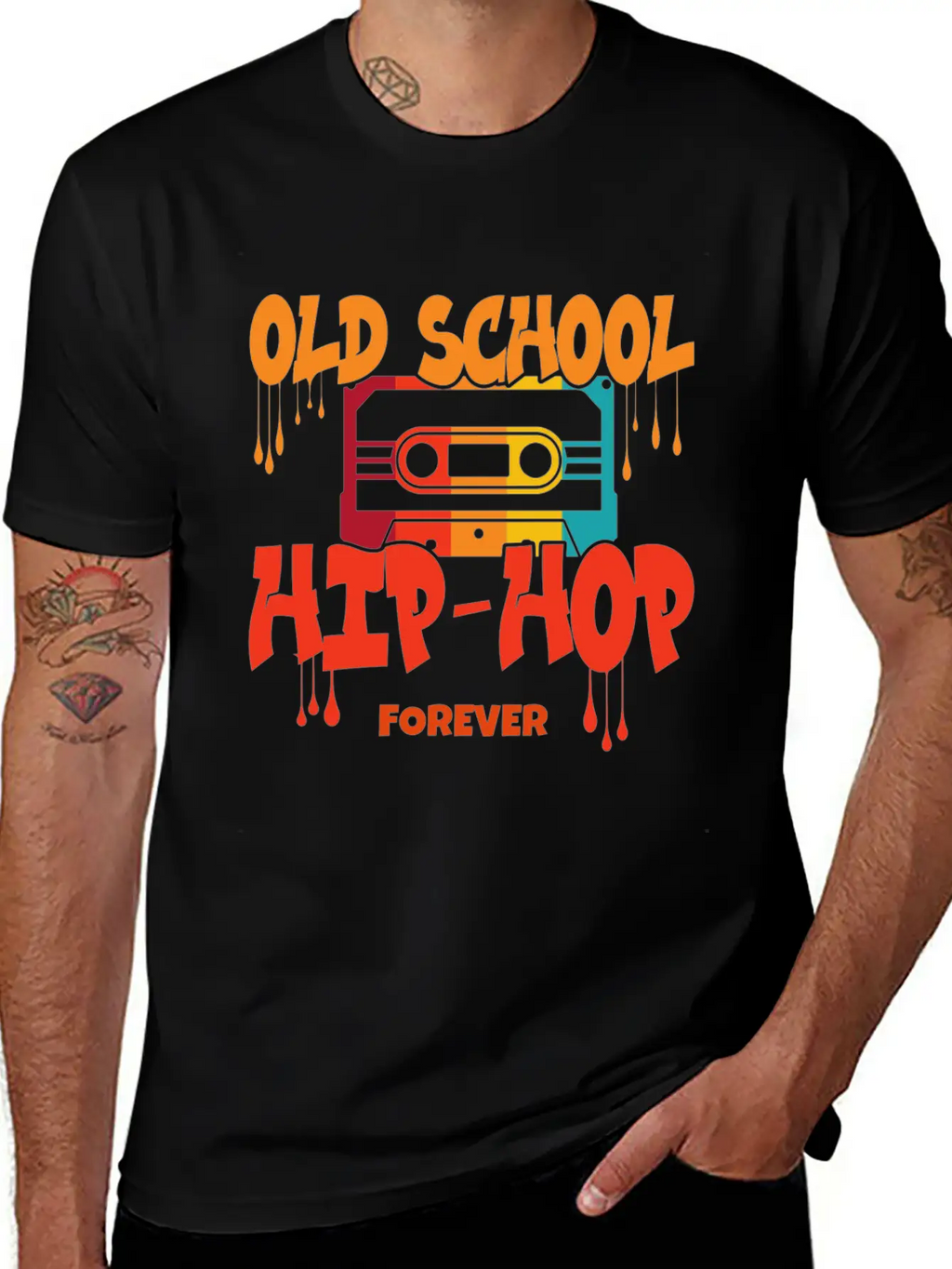 Old School Hip Hop Design Unisex Casual T-Shirt – Clean Design For Daily Comfort