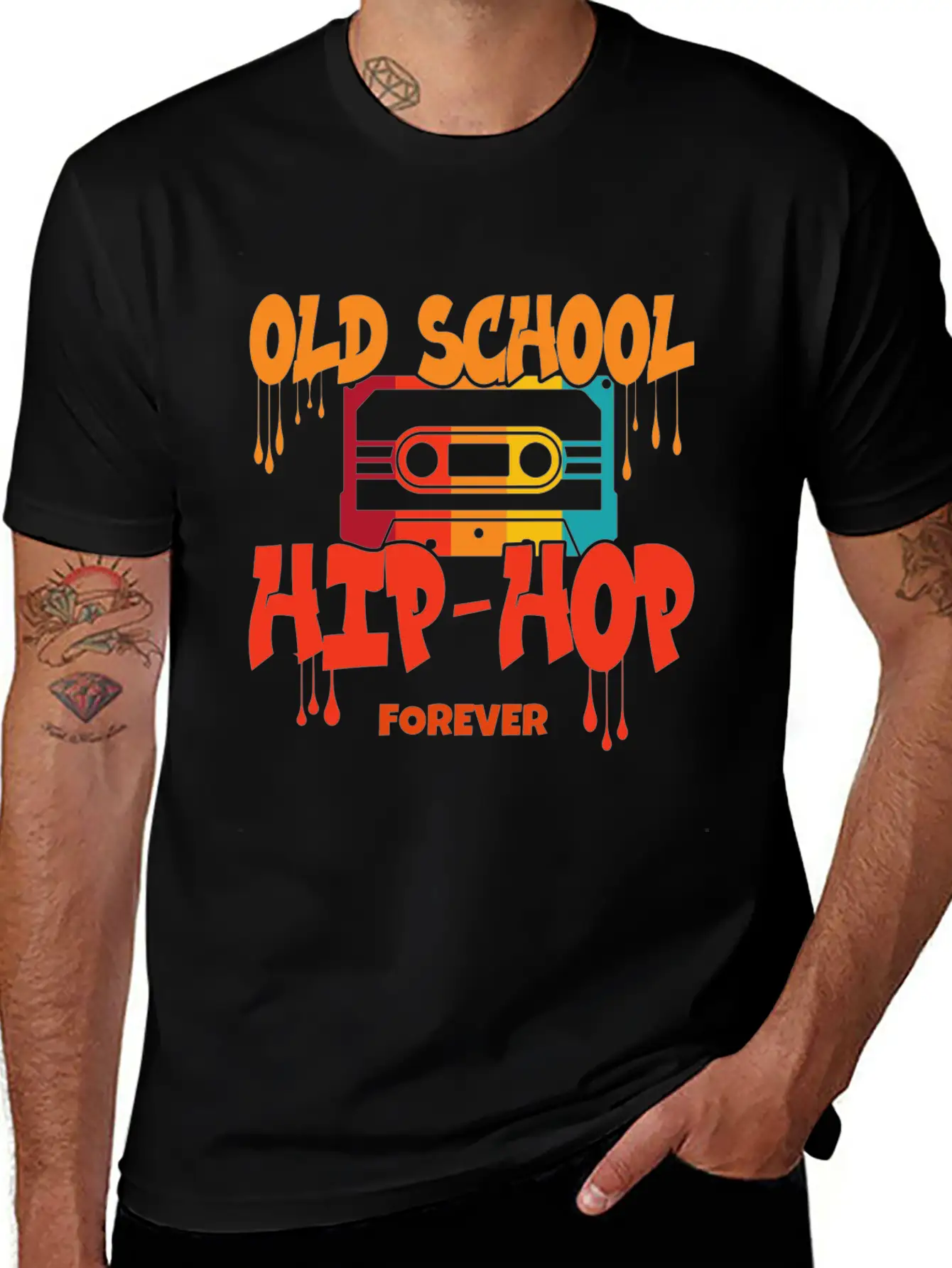 Old School Hip Hop Design Unisex Casual T-Shirt – Clean Design For Daily Comfort
