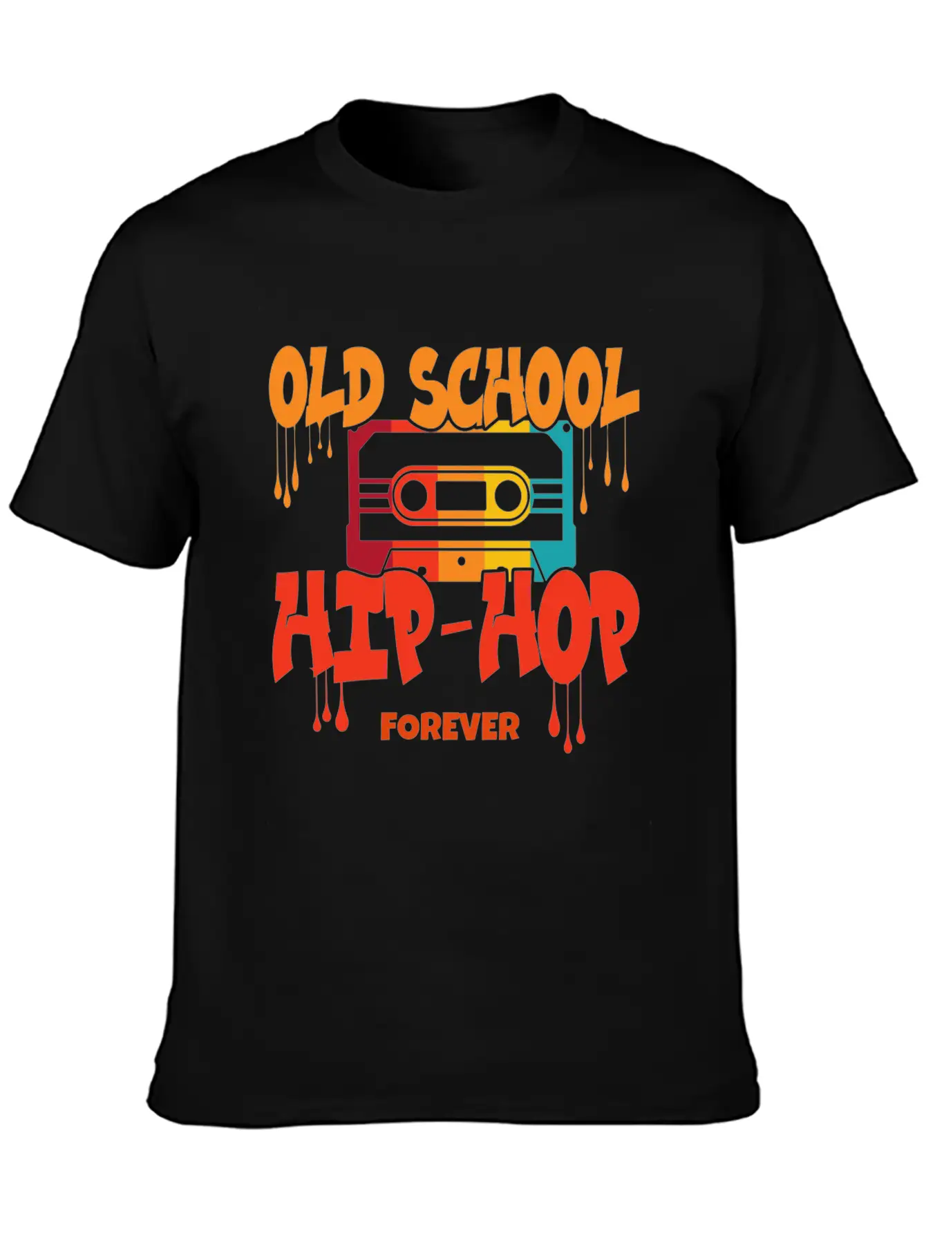 Old School Hip Hop Design Unisex Casual T-Shirt – Clean Design For Daily Comfort
