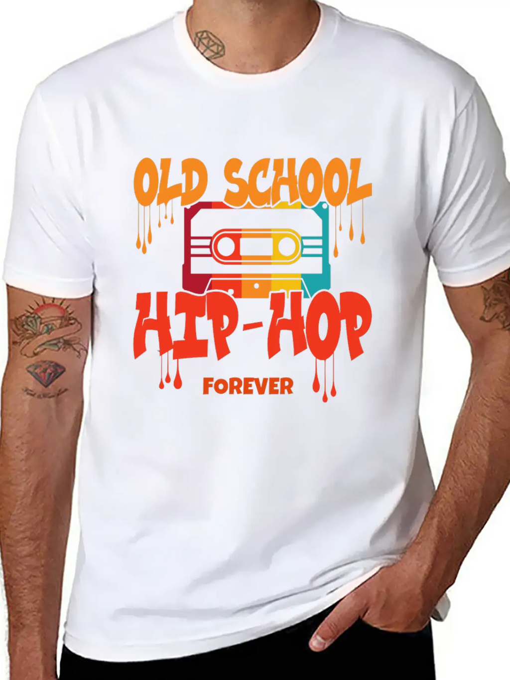Old School Hip Hop Design Unisex Casual T-Shirt – Clean Design For Daily Comfort