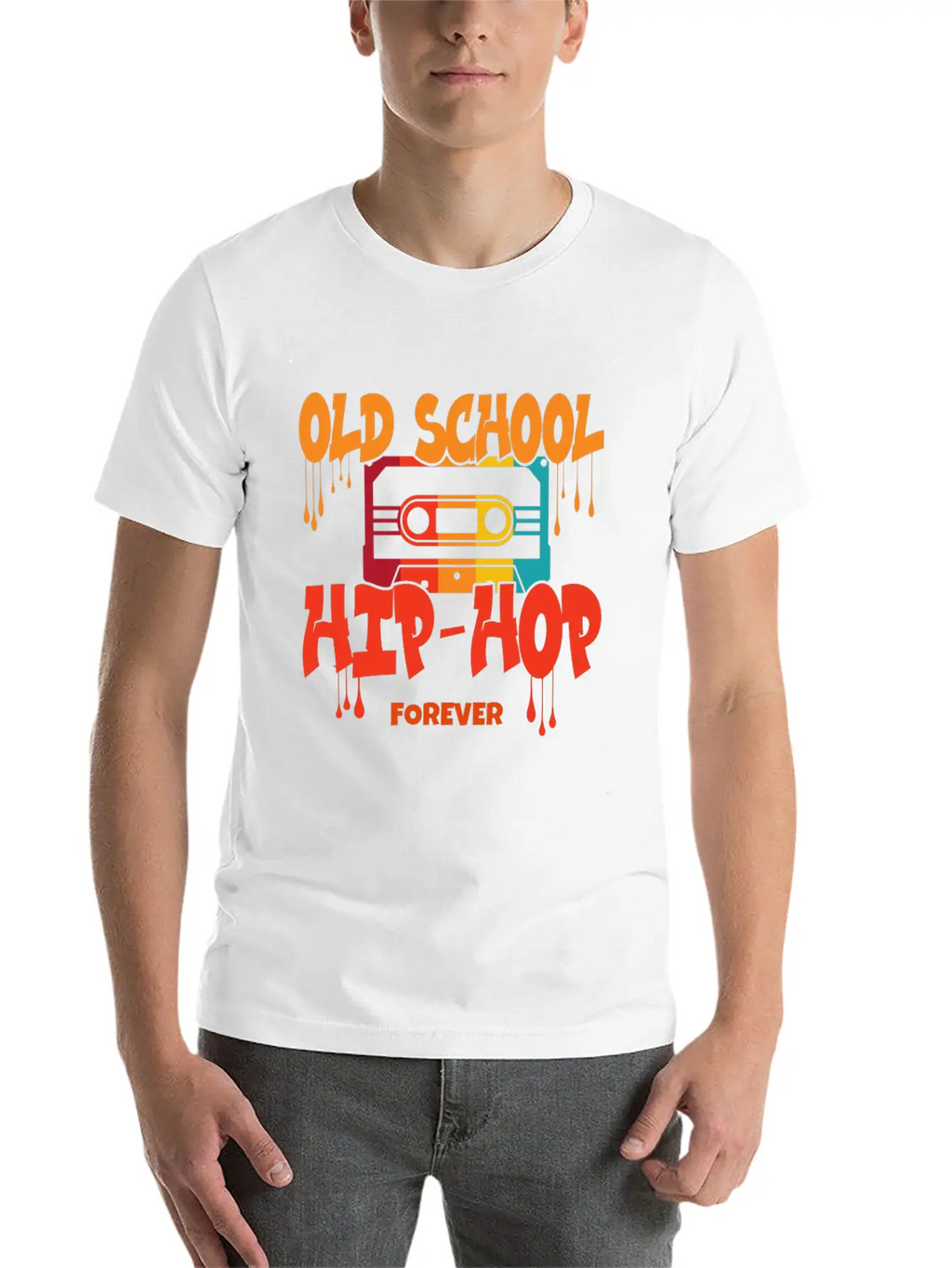Old School Hip Hop Design Unisex Casual T-Shirt – Clean Design For Daily Comfort