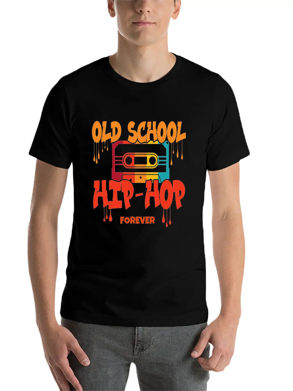 Old School Hip Hop Design Unisex Casual T-Shirt – Clean Design For Daily Comfort
