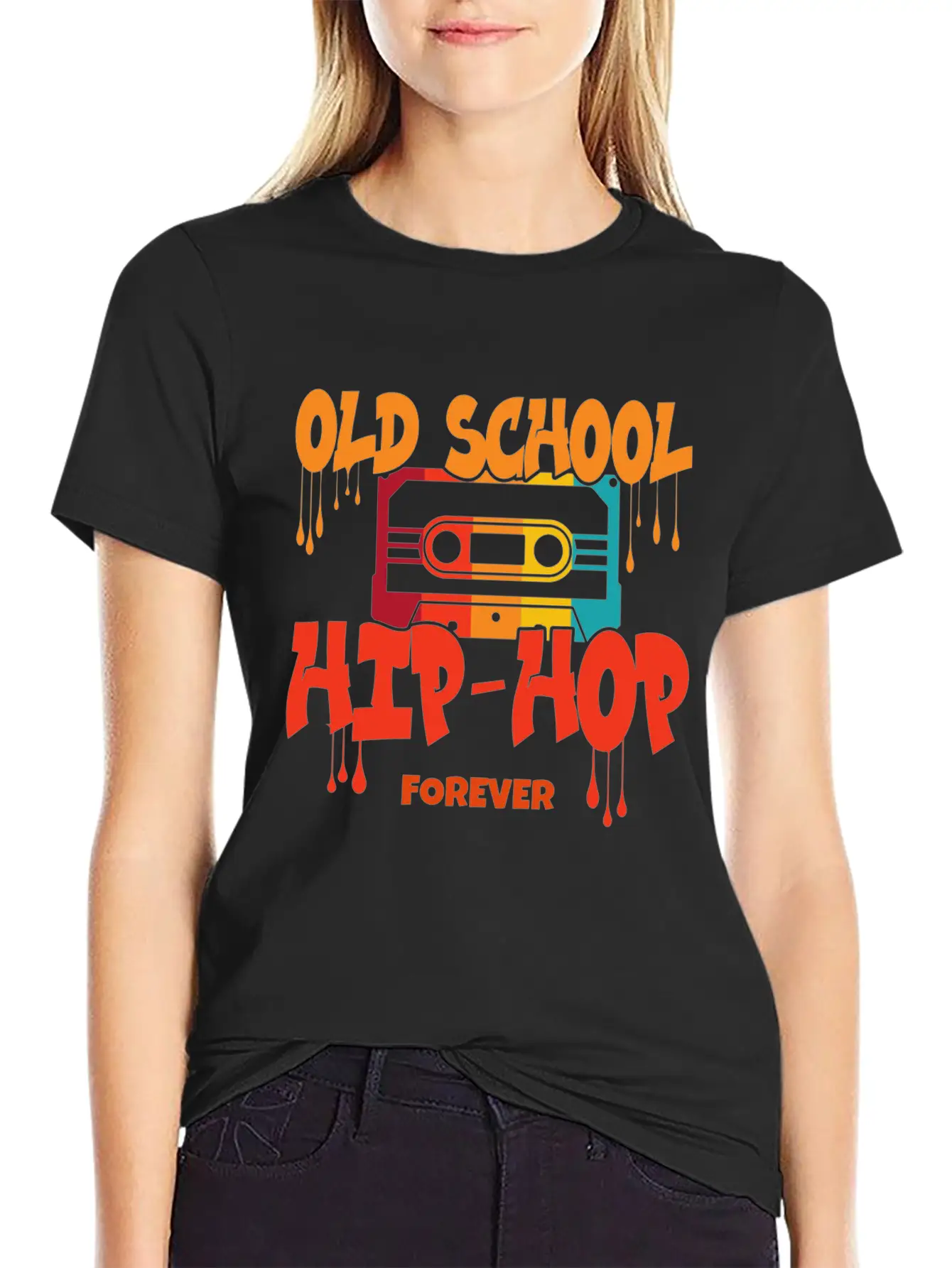 Old School Hip Hop Design Unisex Casual T-Shirt – Clean Design For Daily Comfort