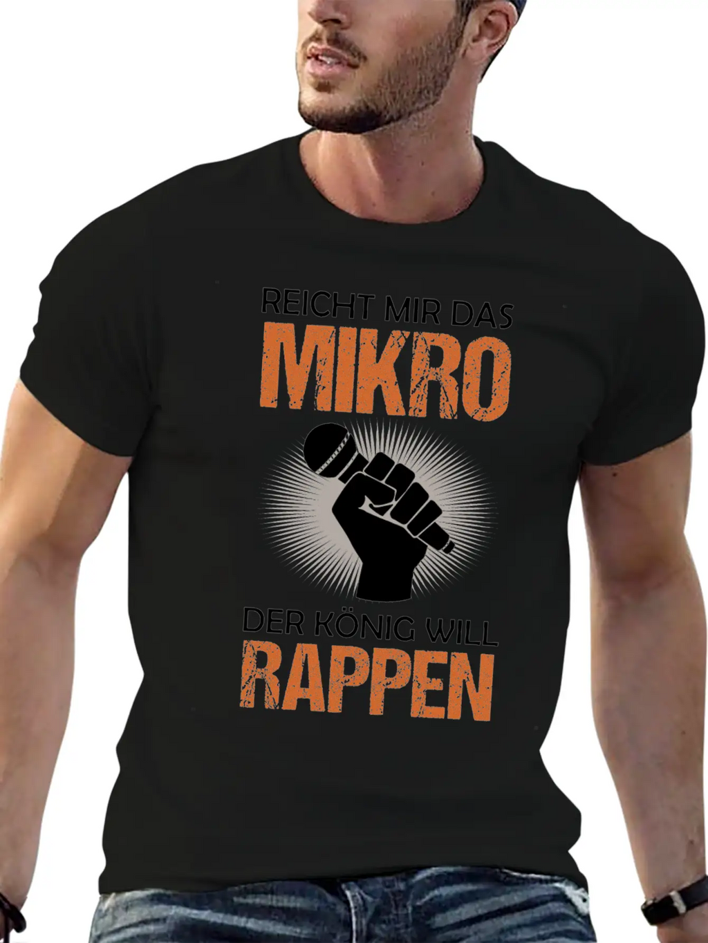 Old School Hip Hop Rapper Microphone Quote Gift Unisex Casual T-Shirt – Clean Design For Daily Comfort