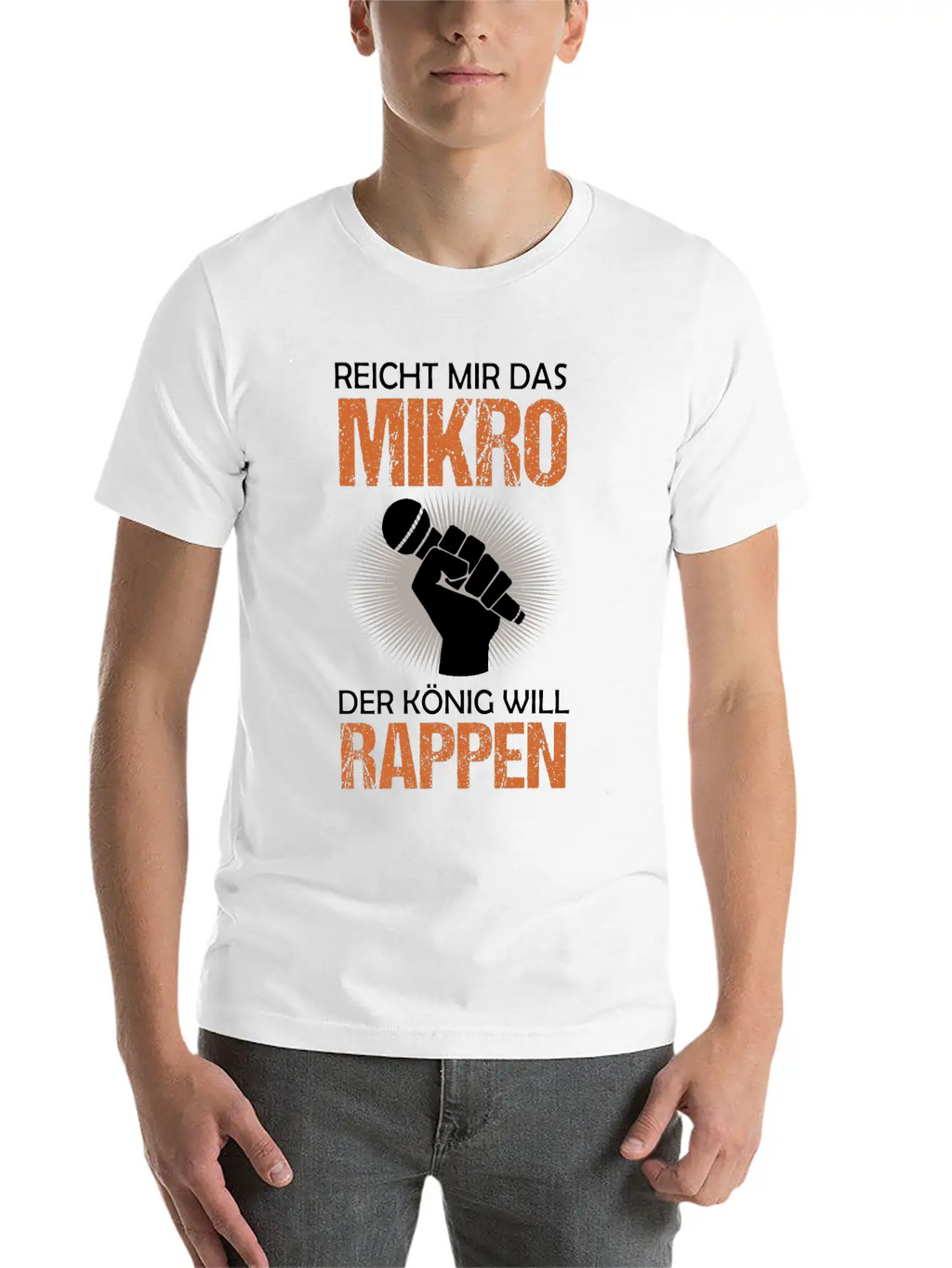Old School Hip Hop Rapper Microphone Quote Gift Unisex Casual T-Shirt – Clean Design For Daily Comfort