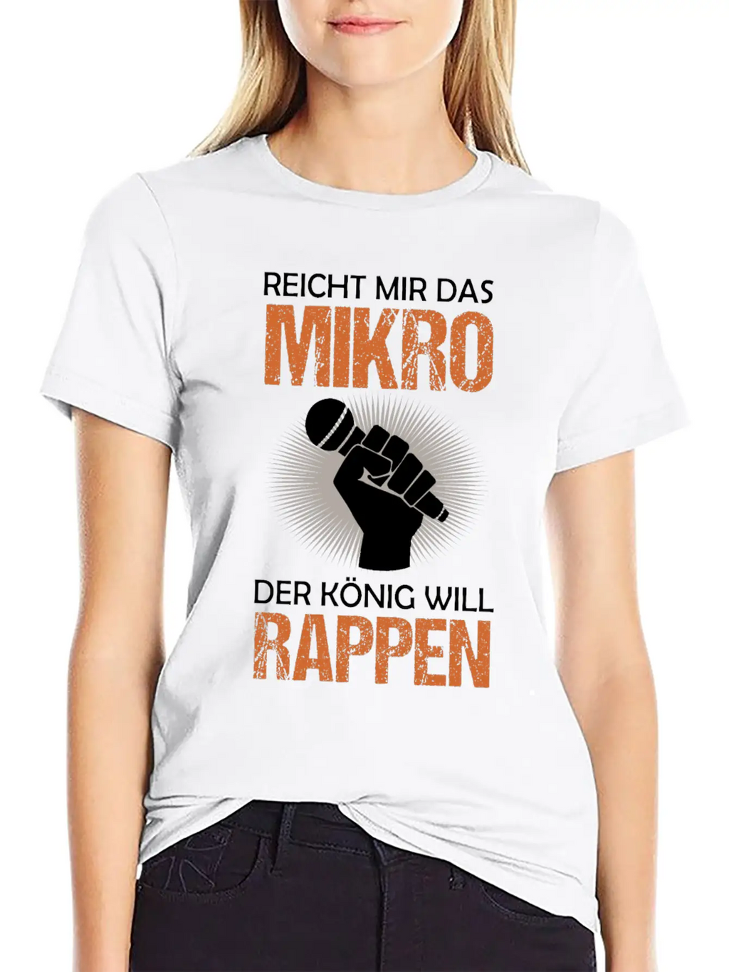 Old School Hip Hop Rapper Microphone Quote Gift Unisex Casual T-Shirt – Clean Design For Daily Comfort