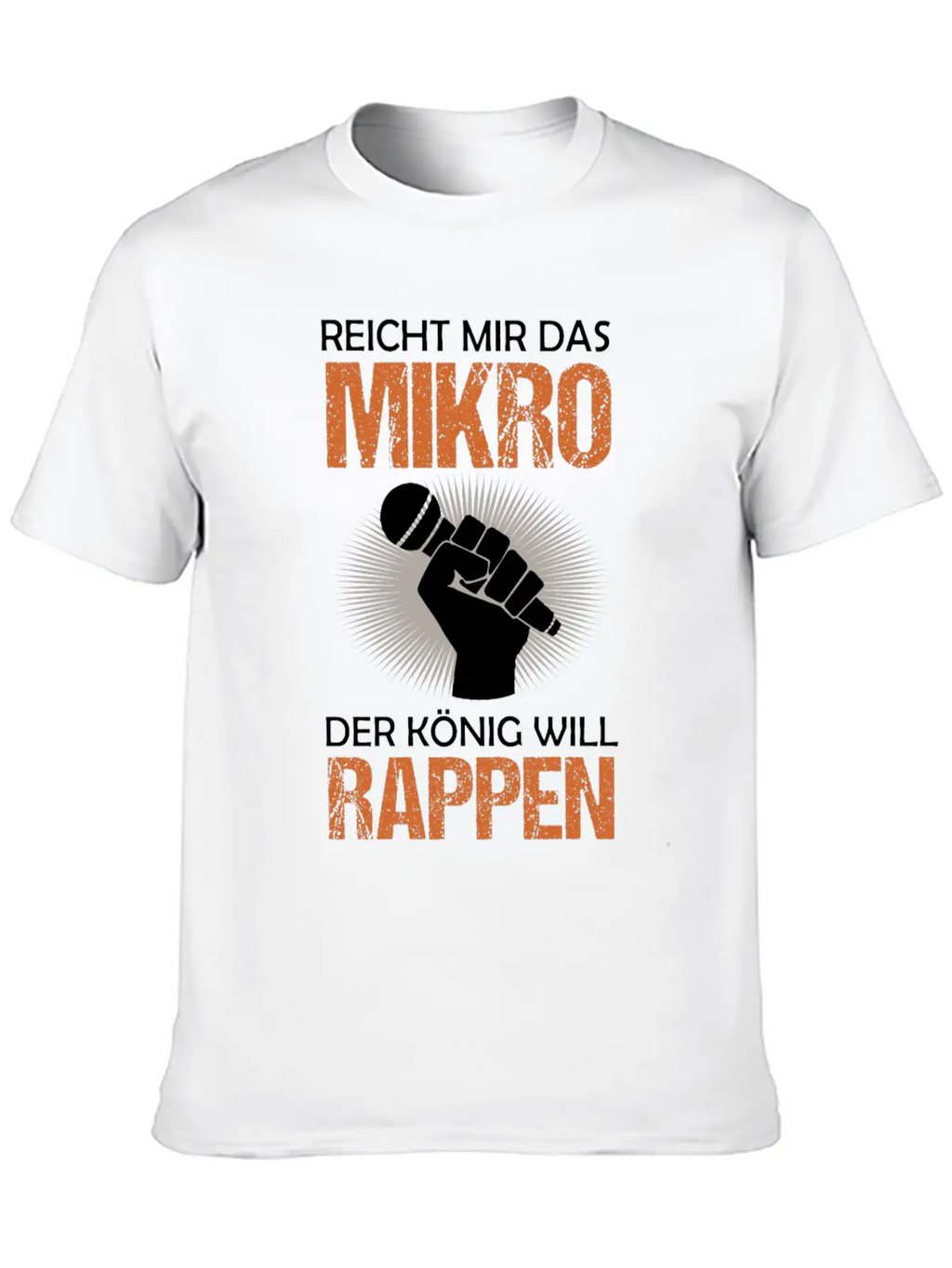 Old School Hip Hop Rapper Microphone Quote Gift Unisex Casual T-Shirt – Clean Design For Daily Comfort