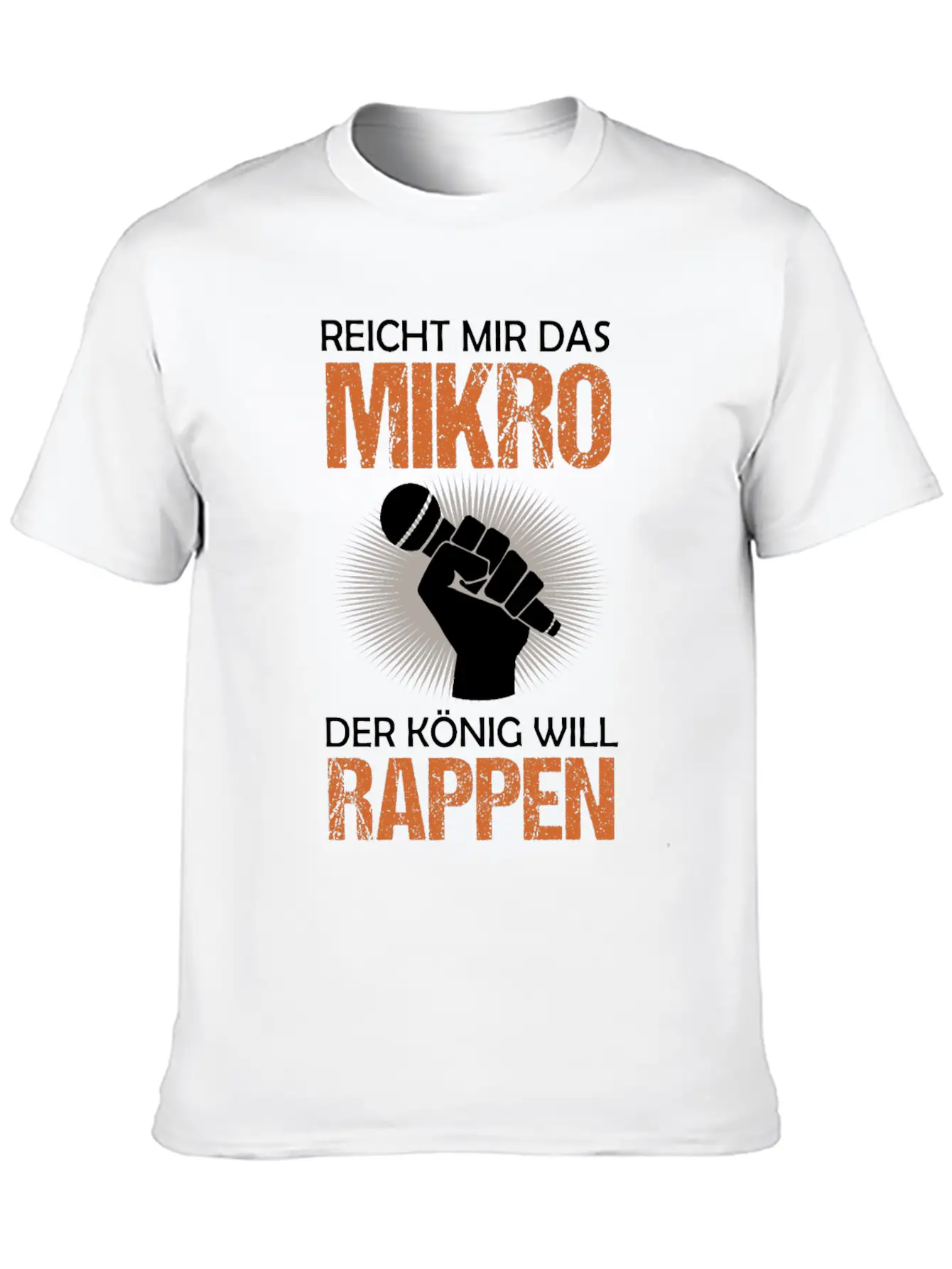 Old School Hip Hop Rapper Microphone Quote Gift Unisex Casual T-Shirt – Clean Design For Daily Comfort