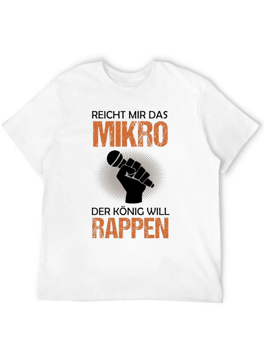 Old School Hip Hop Rapper Microphone Quote Gift Unisex Casual T-Shirt – Clean Design For Daily Comfort