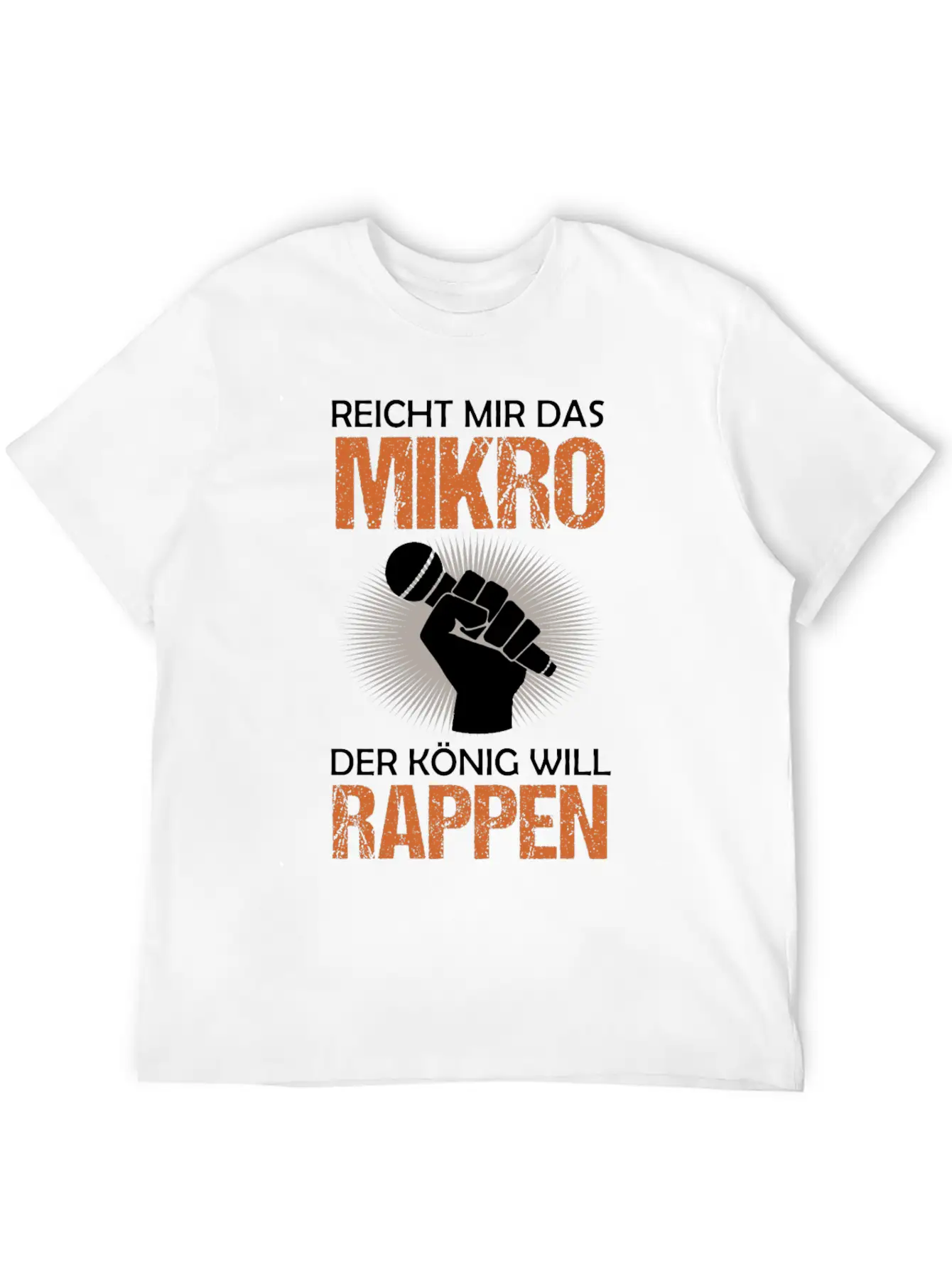Old School Hip Hop Rapper Microphone Quote Gift Unisex Casual T-Shirt – Clean Design For Daily Comfort