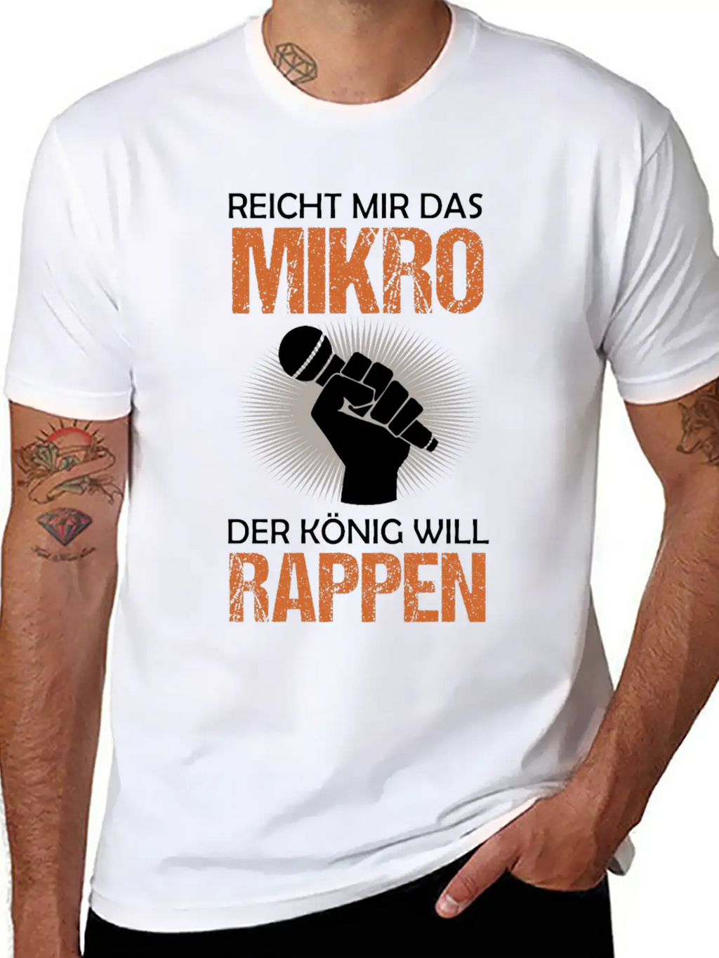 Old School Hip Hop Rapper Microphone Quote Gift Unisex Casual T-Shirt – Clean Design For Daily Comfort