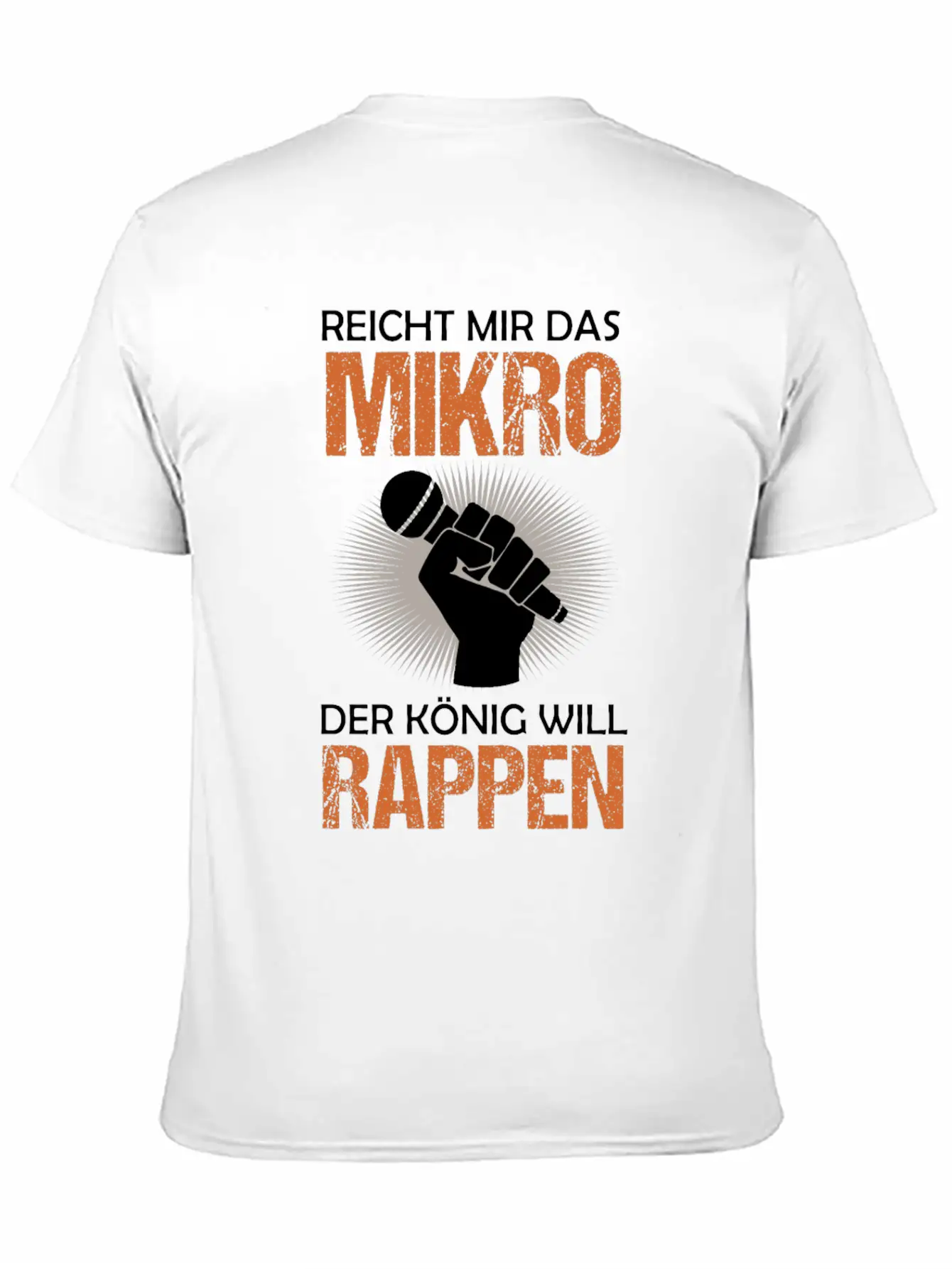 Old School Hip Hop Rapper Microphone Quote Gift Unisex Casual T-Shirt – Clean Design For Daily Comfort