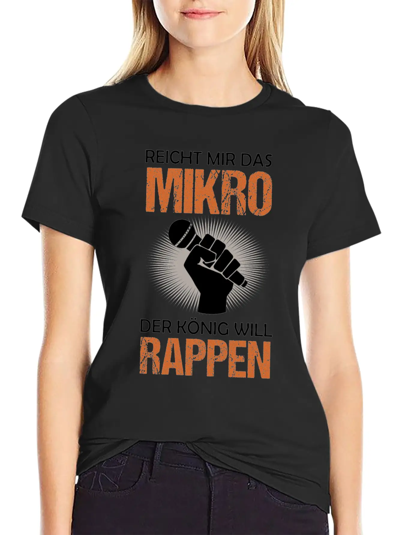 Old School Hip Hop Rapper Microphone Quote Gift Unisex Casual T-Shirt – Clean Design For Daily Comfort