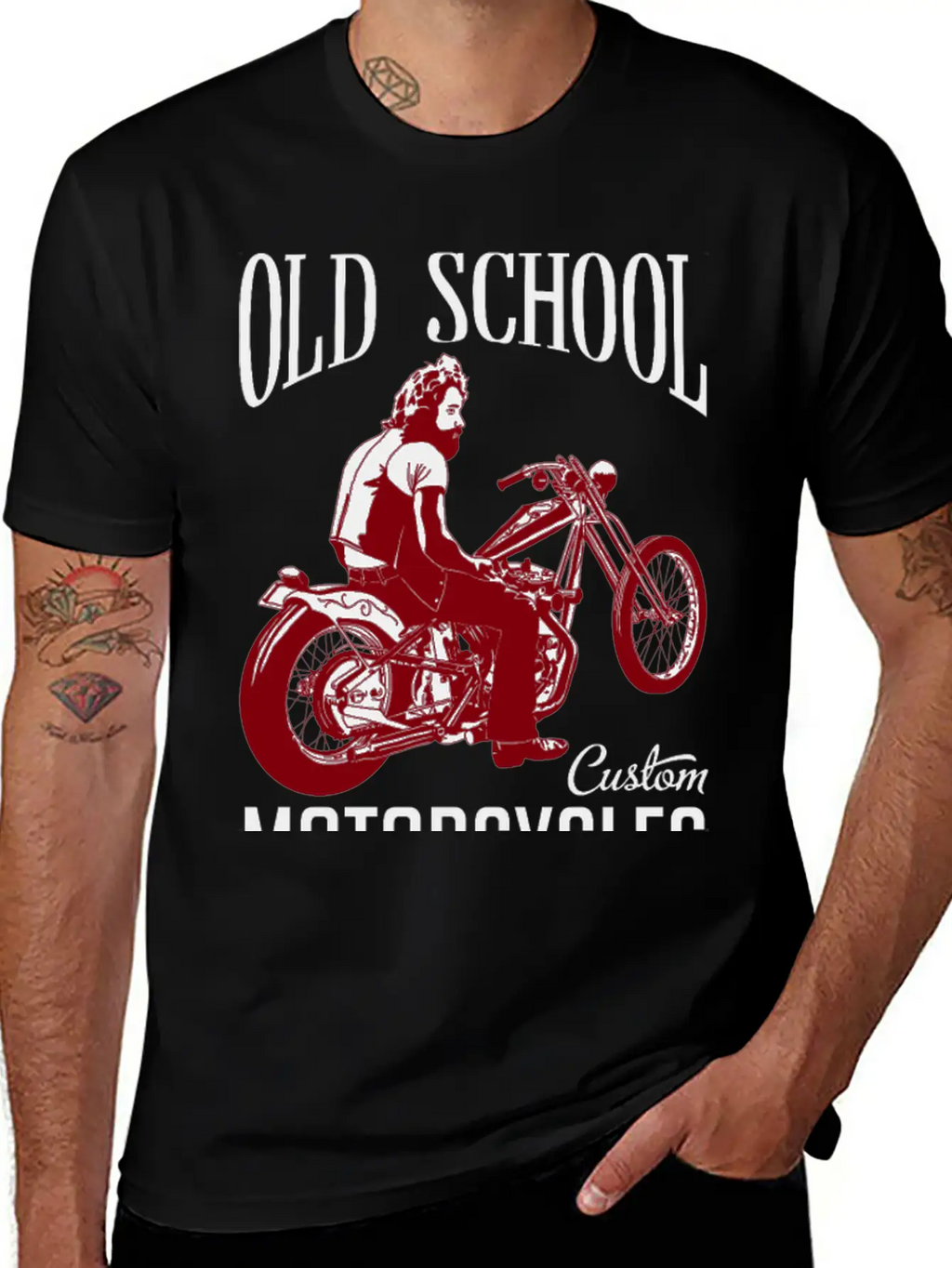 Old School Rider Chase Sunset Ride The Wind Vintag Stylish Everyday T-Shirt – Unisex Basic Cotton Tee