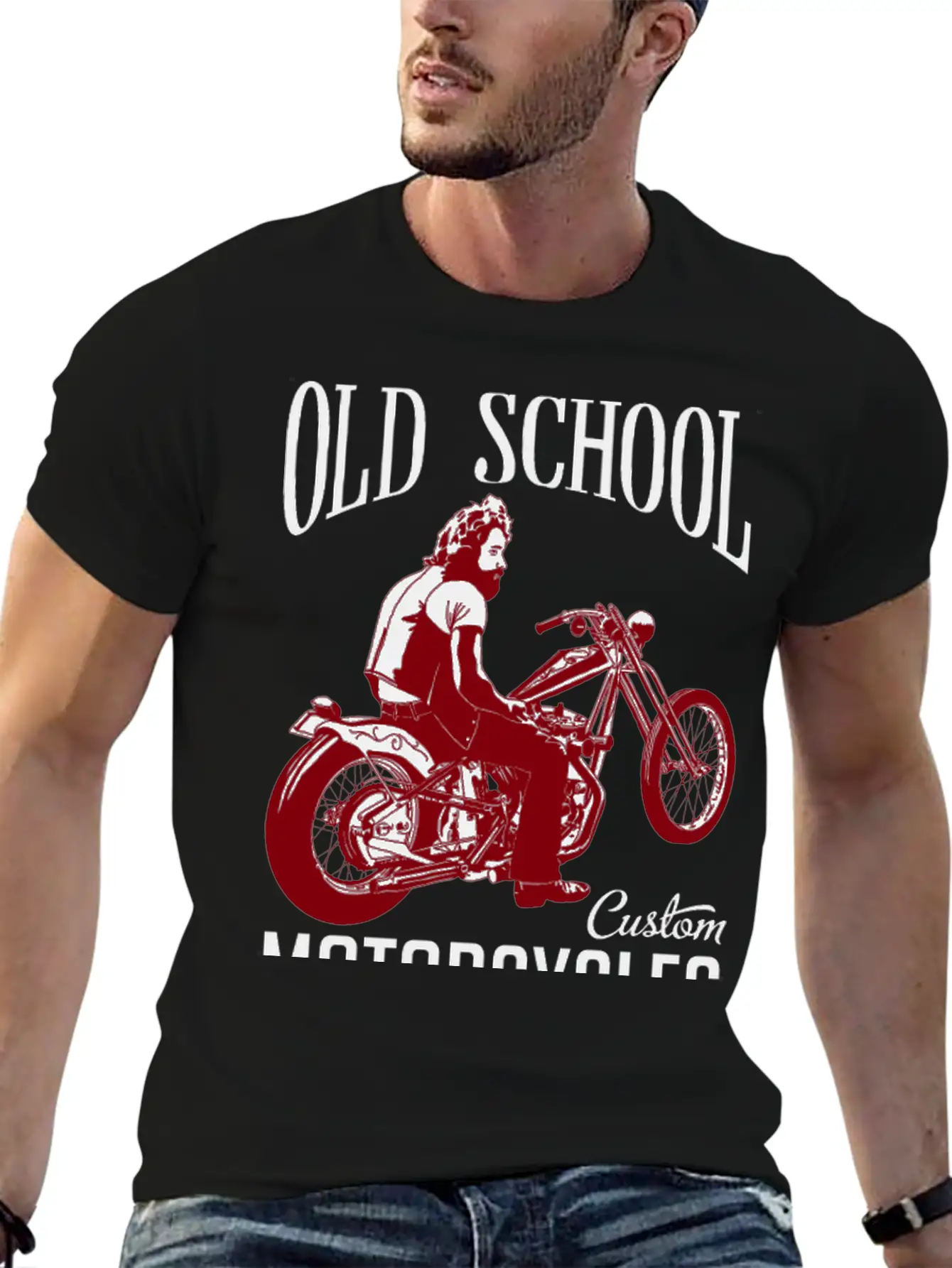Old School Rider Chase Sunset Ride The Wind Vintag Stylish Everyday T-Shirt – Unisex Basic Cotton Tee