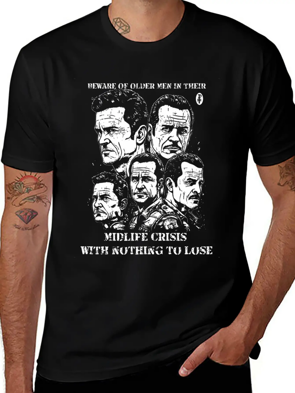Older Men And Midlife Crisis Classic Fit Graphic Tee For Daily Comfort – Unisex Cotton Shirt