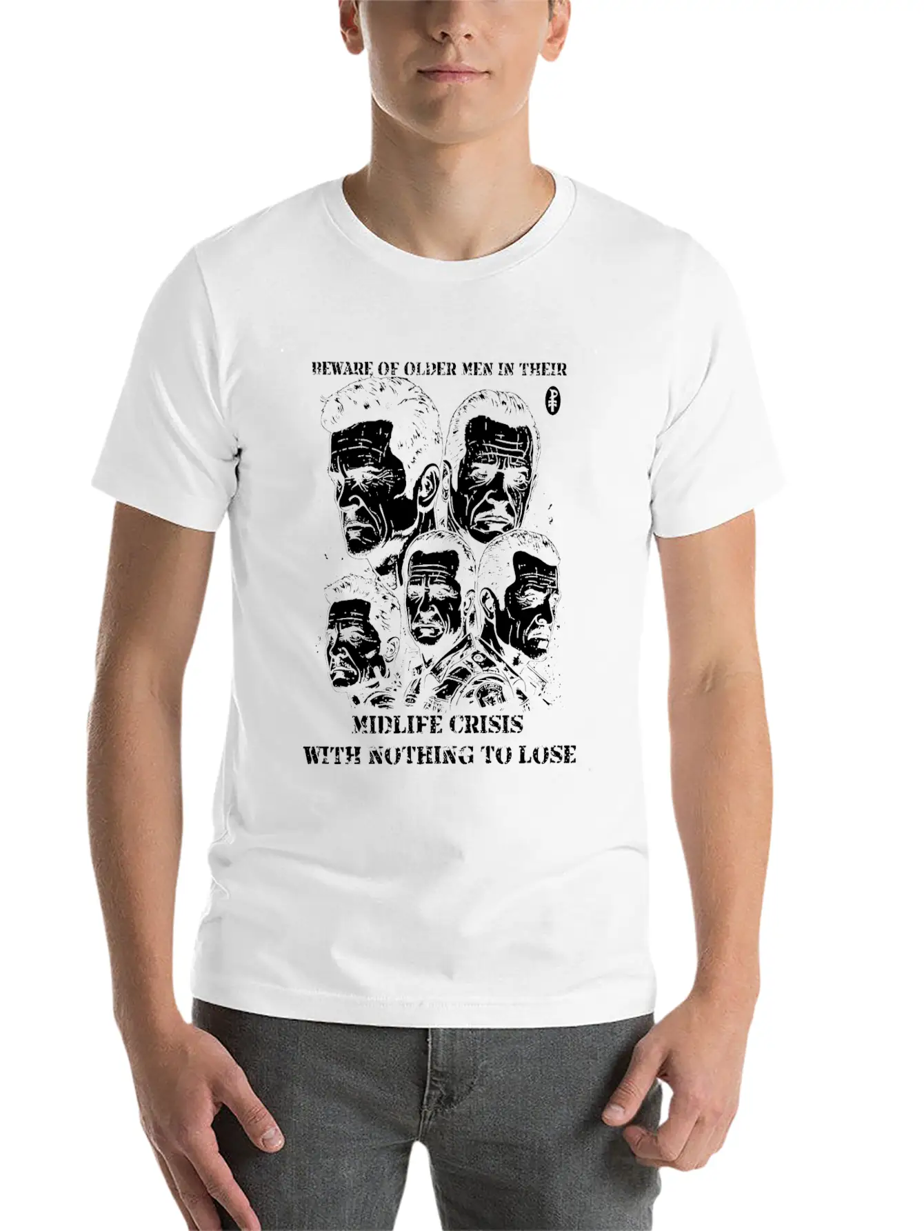 Older Men And Midlife Crisis Classic Fit Graphic Tee For Daily Comfort – Unisex Cotton Shirt