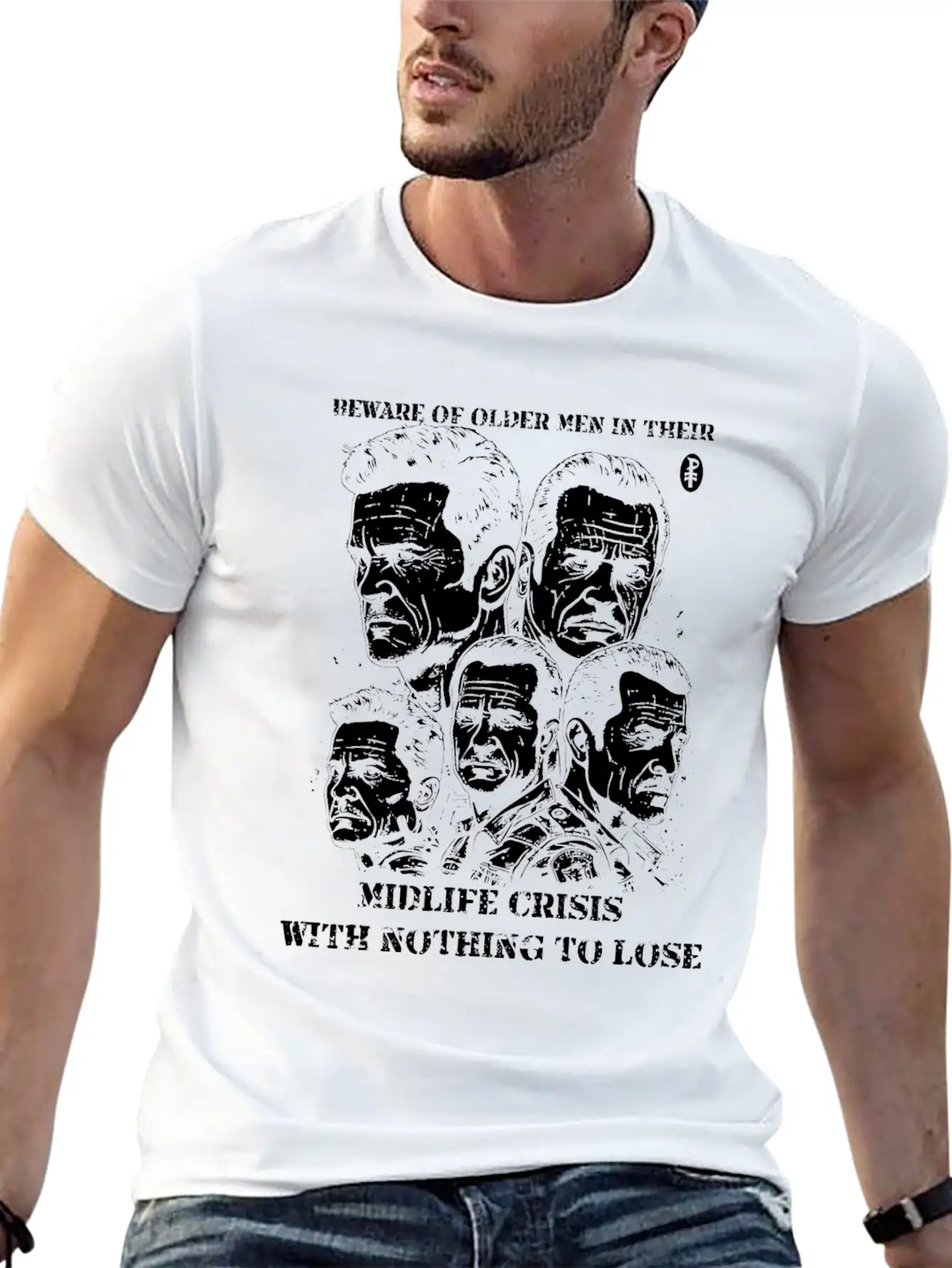 Older Men And Midlife Crisis Classic Fit Graphic Tee For Daily Comfort – Unisex Cotton Shirt