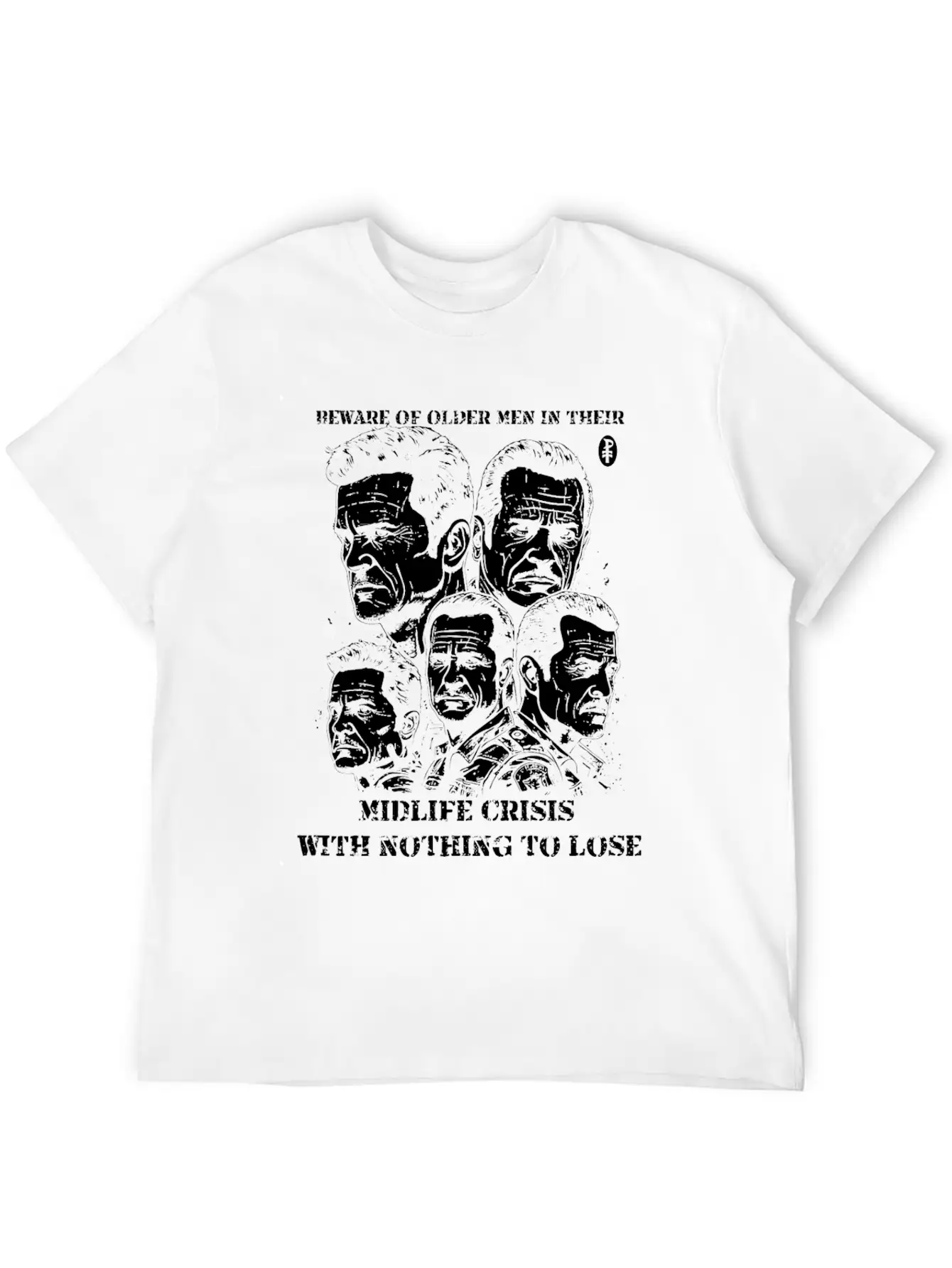 Older Men And Midlife Crisis Classic Fit Graphic Tee For Daily Comfort – Unisex Cotton Shirt