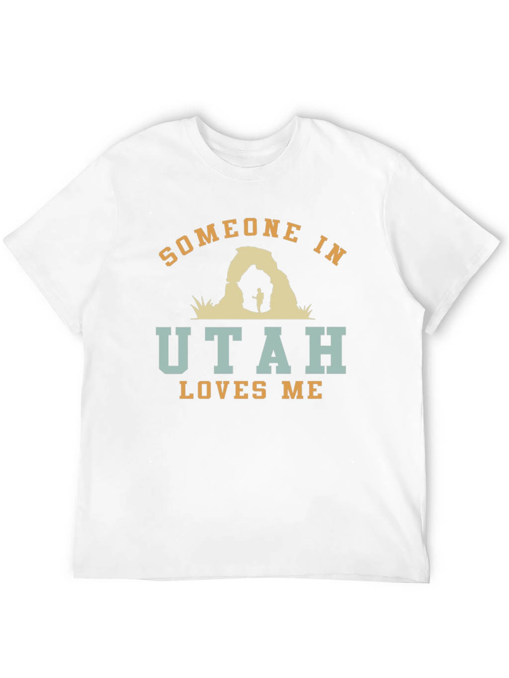 Someone in Utah Loves Me Black Graphic T-Shirt