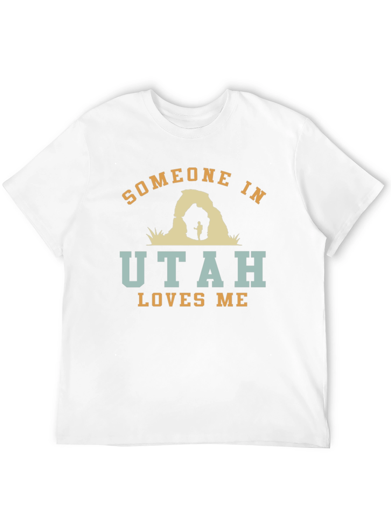 Someone in Utah Loves Me Black Graphic T-Shirt