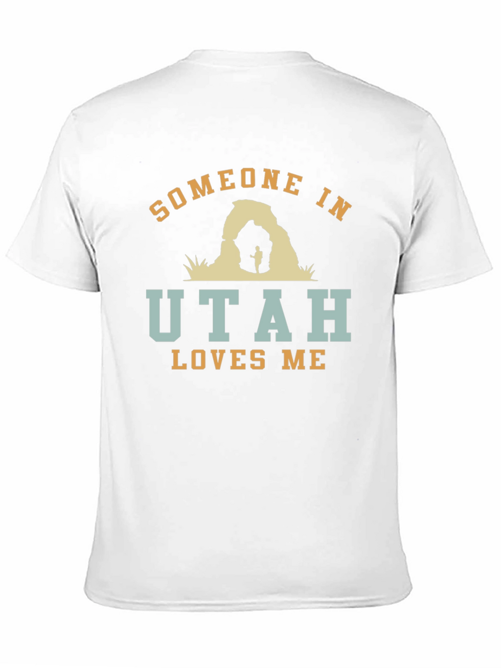 Someone in Utah Loves Me Black Graphic T-Shirt