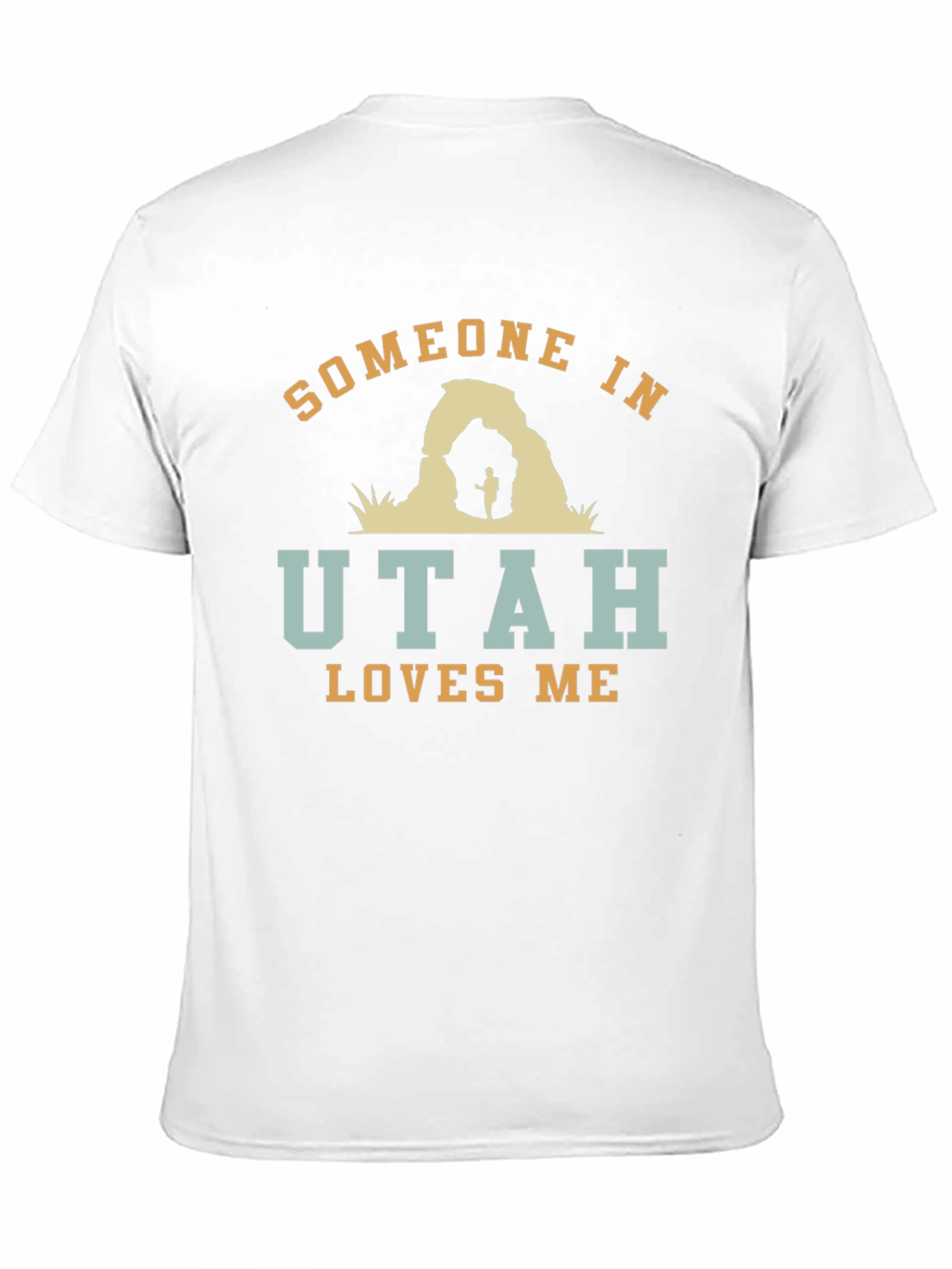 Someone in Utah Loves Me Black Graphic T-Shirt