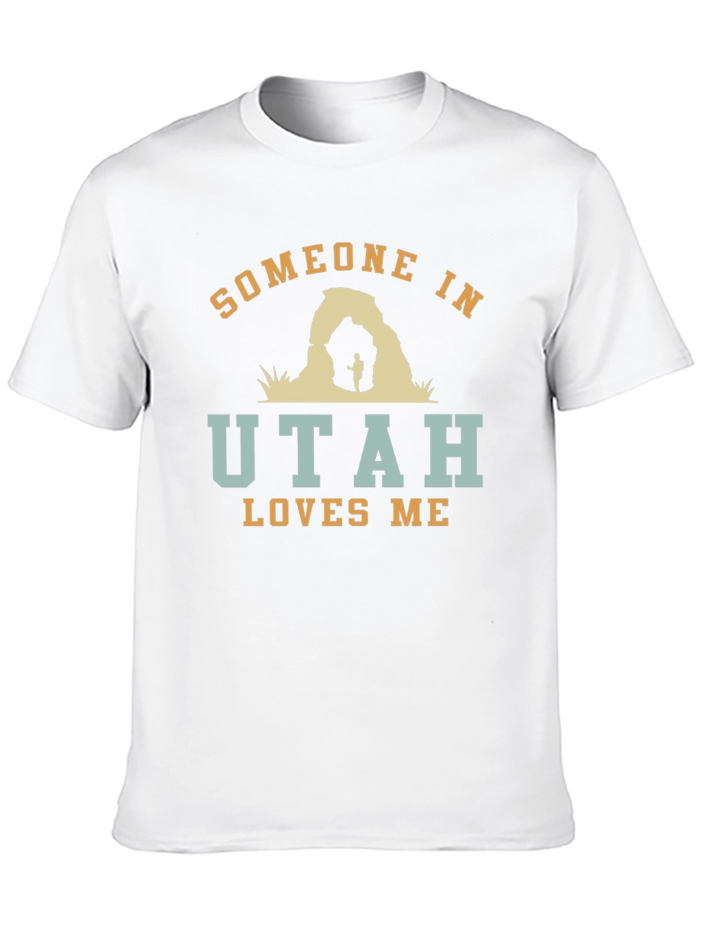 Someone in Utah Loves Me Black Graphic T-Shirt