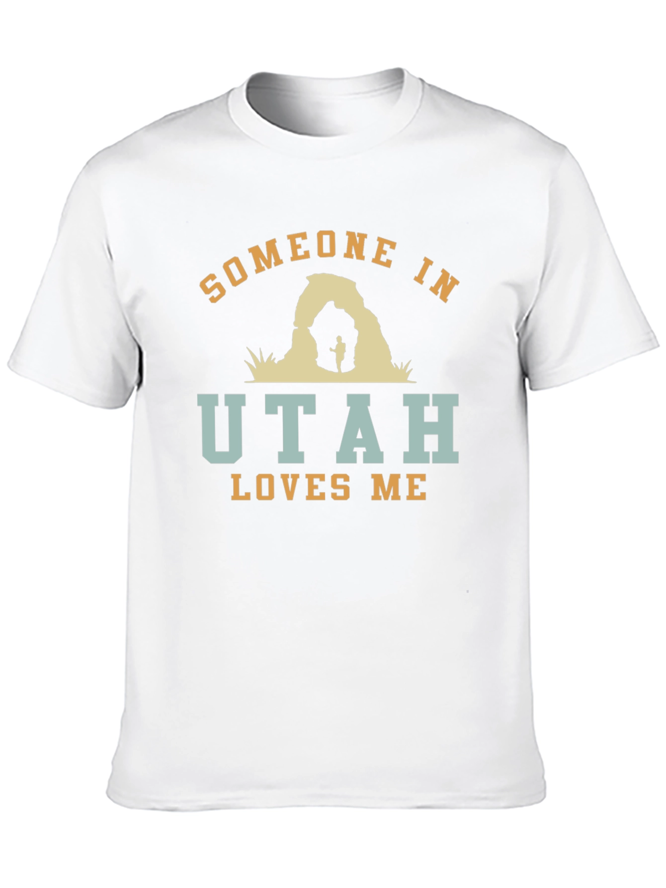 Someone in Utah Loves Me Black Graphic T-Shirt
