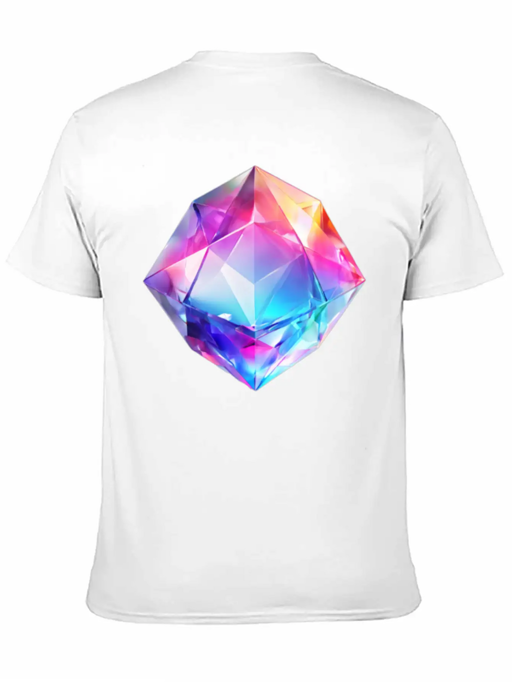 Olographic Diamond Unisex Short Sleeve Soft Cotton T-Shirt – Casual Everyday Wear