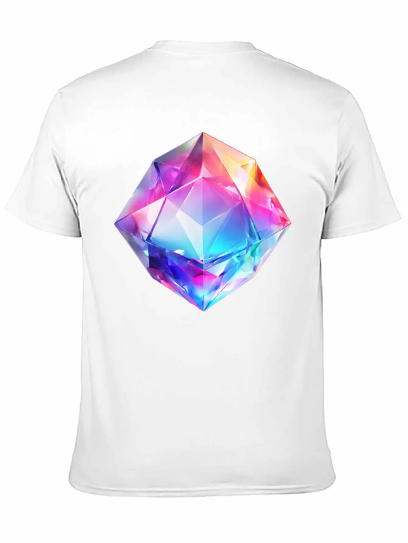 Olographic Diamond Unisex Short Sleeve Soft Cotton T-Shirt – Casual Everyday Wear