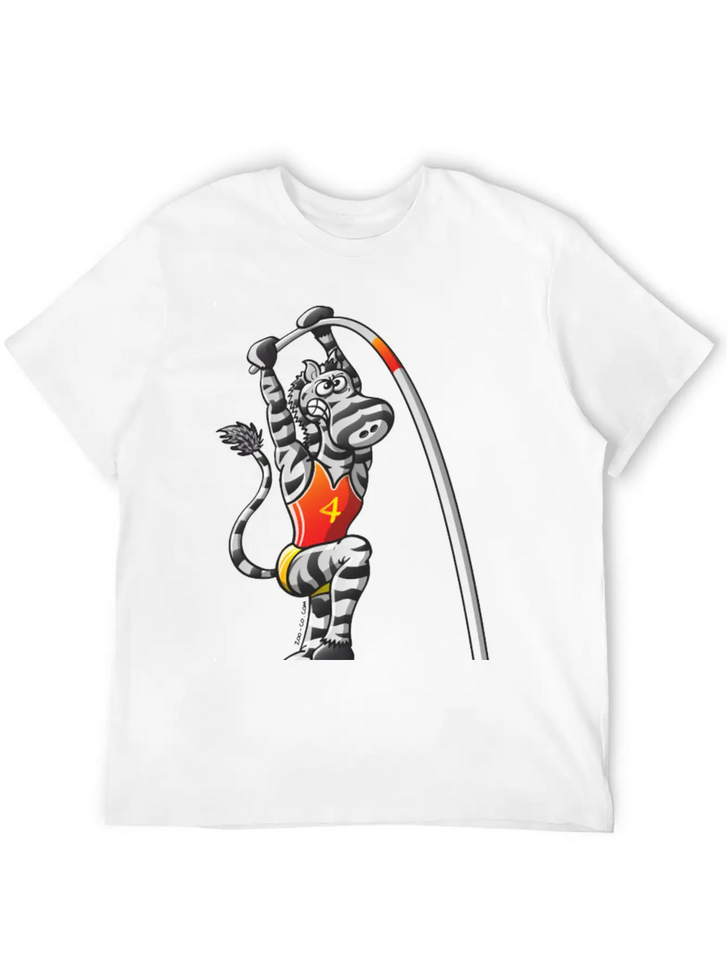 Olympic Pole Vault Zebra Essential Cotton Tee For Daily Outfits – Unisex Style