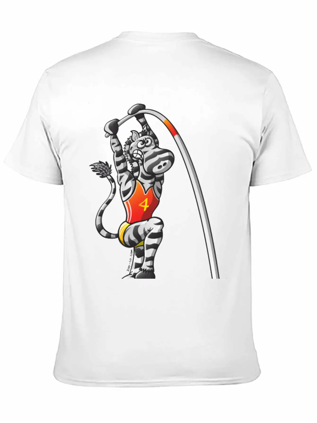 Olympic Pole Vault Zebra Essential Cotton Tee For Daily Outfits – Unisex Style