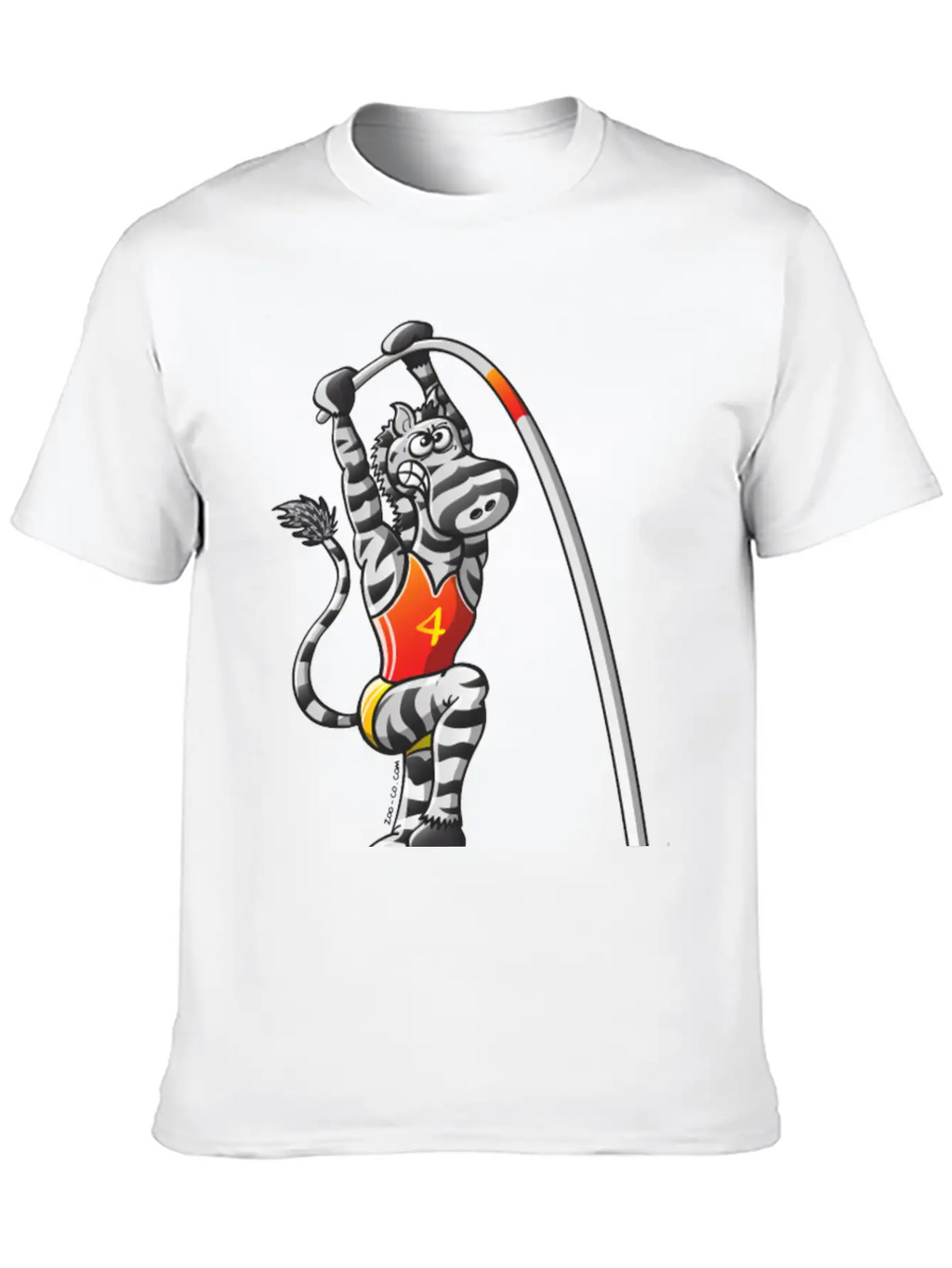Olympic Pole Vault Zebra Essential Cotton Tee For Daily Outfits – Unisex Style