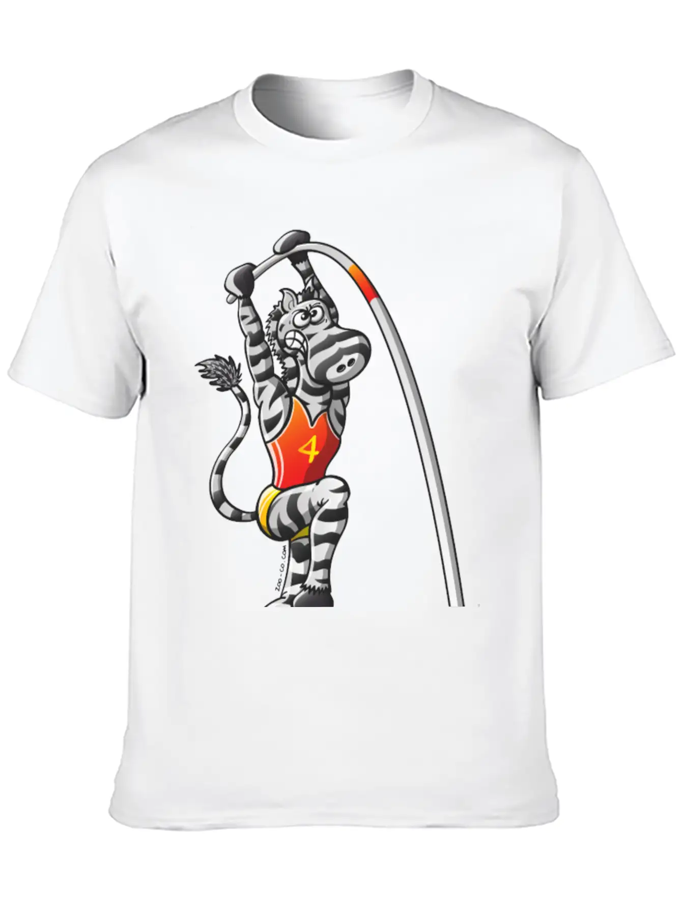 Olympic Pole Vault Zebra Essential Cotton Tee For Daily Outfits – Unisex Style