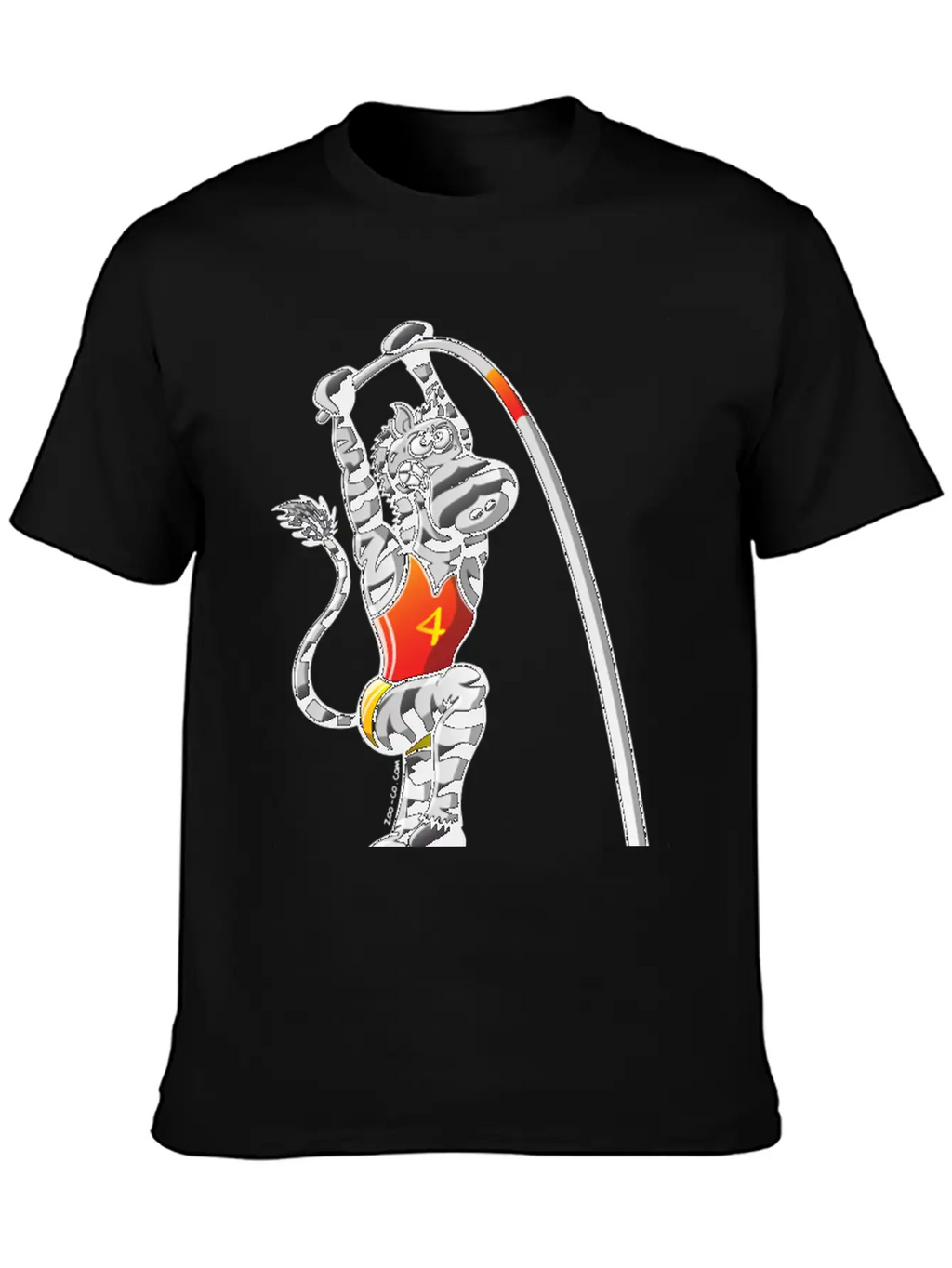 Olympic Pole Vault Zebra Essential Cotton Tee For Daily Outfits – Unisex Style