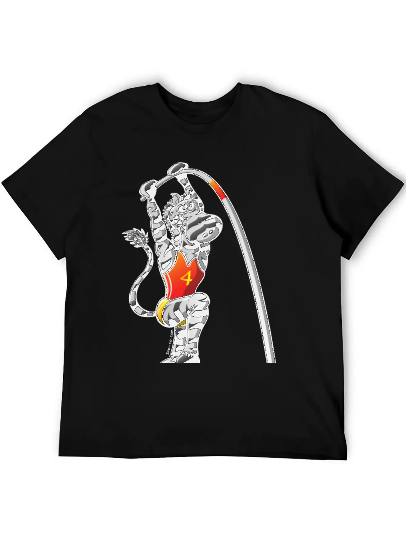 Olympic Pole Vault Zebra Essential Cotton Tee For Daily Outfits – Unisex Style