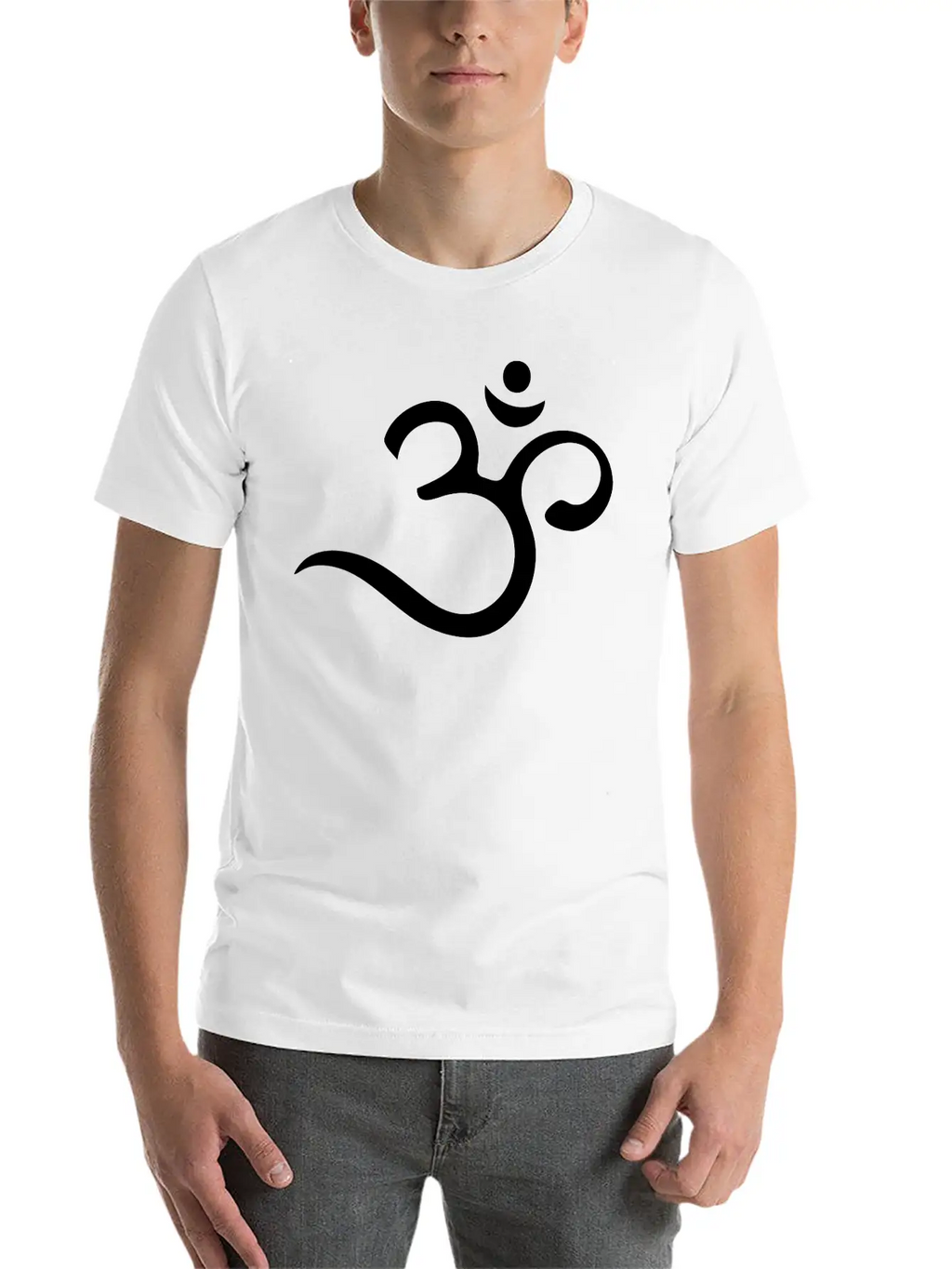 Om, Symbol, Buddhism, Mantra, Meditation, Yoga Unisex Short Sleeve Soft Cotton T-Shirt – Casual Everyday Wear